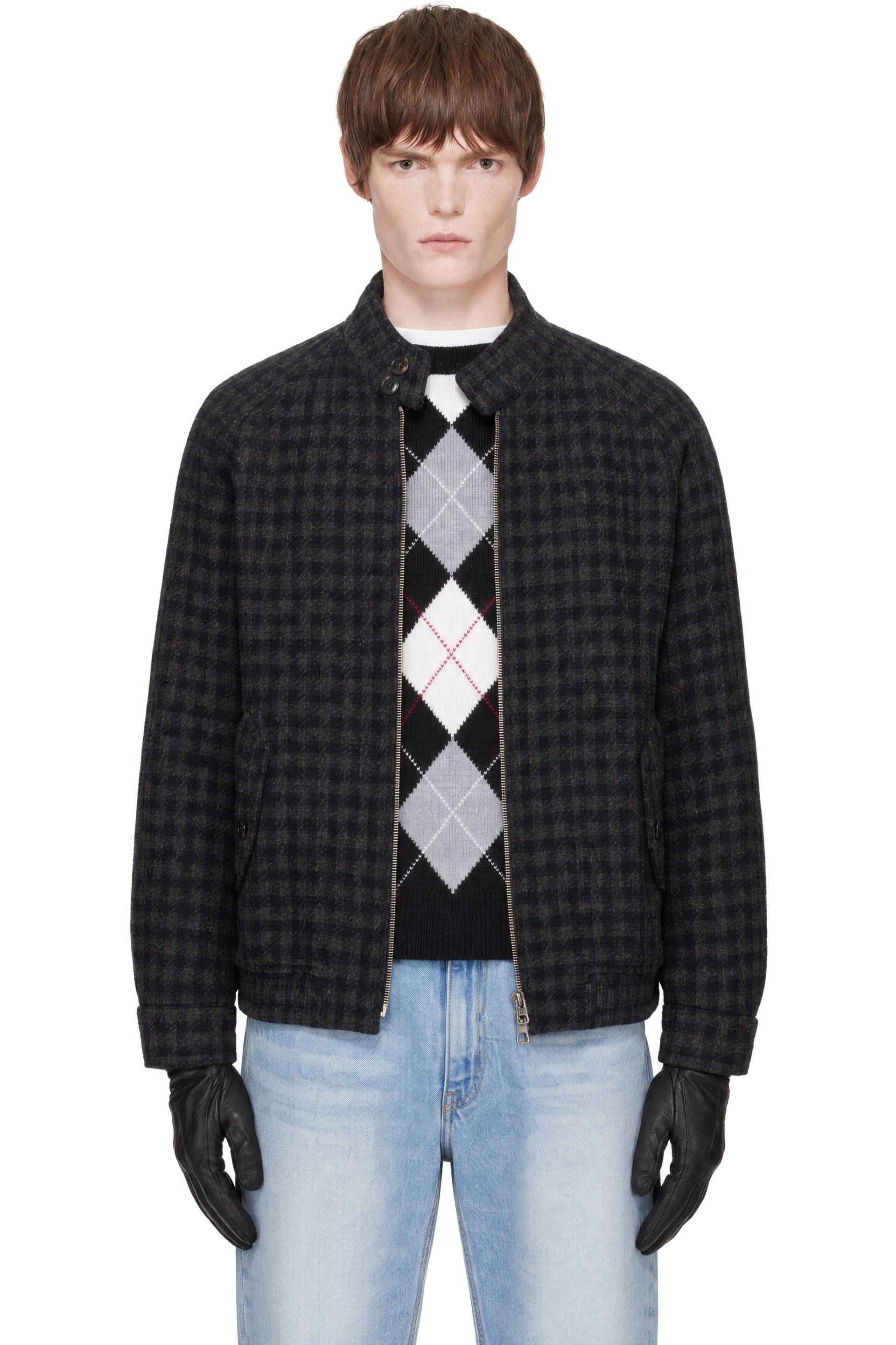 Dunst - Navy Harrington Wool Blouson