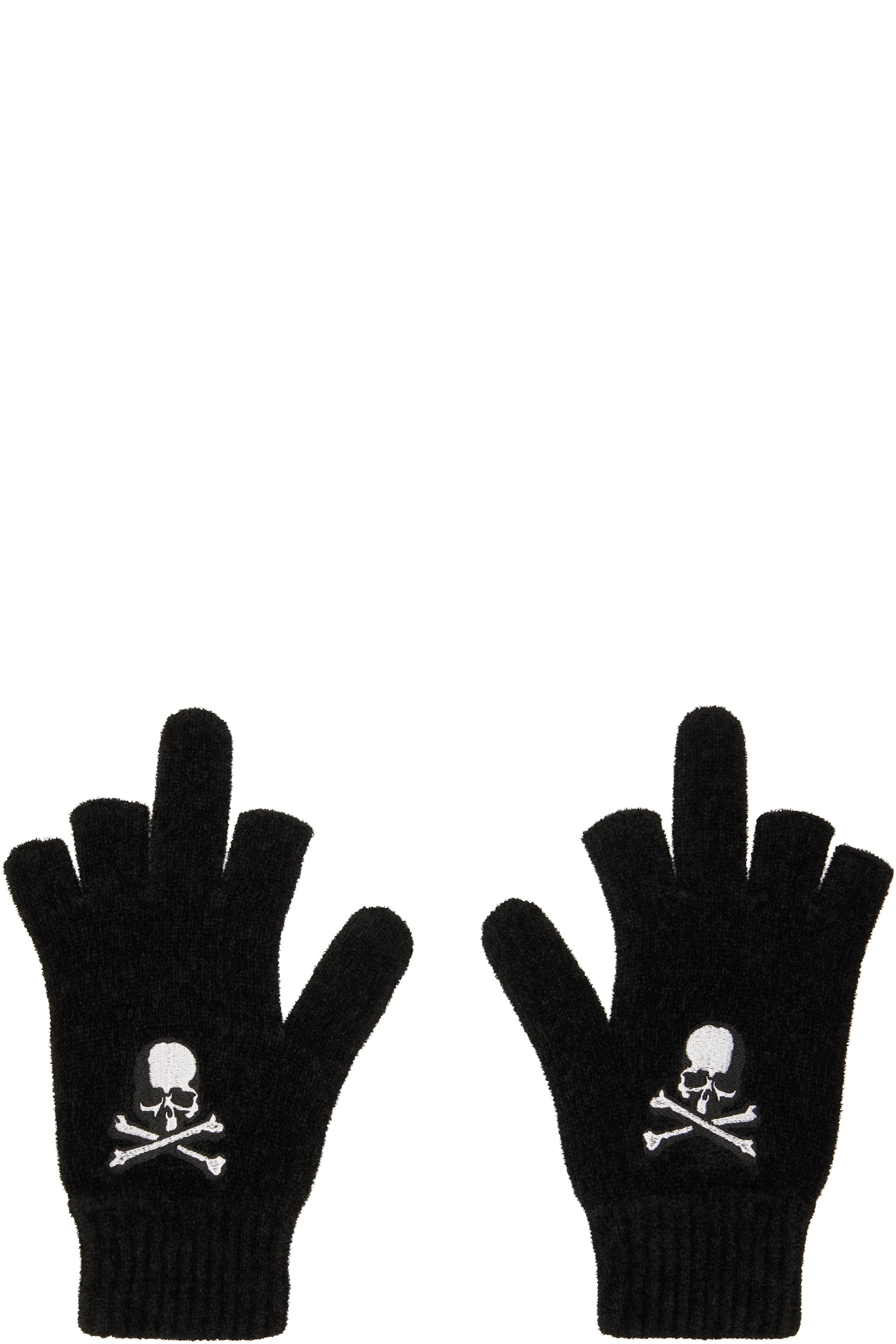 MASTERMIND WORLD - Black Open Fingered Gloves