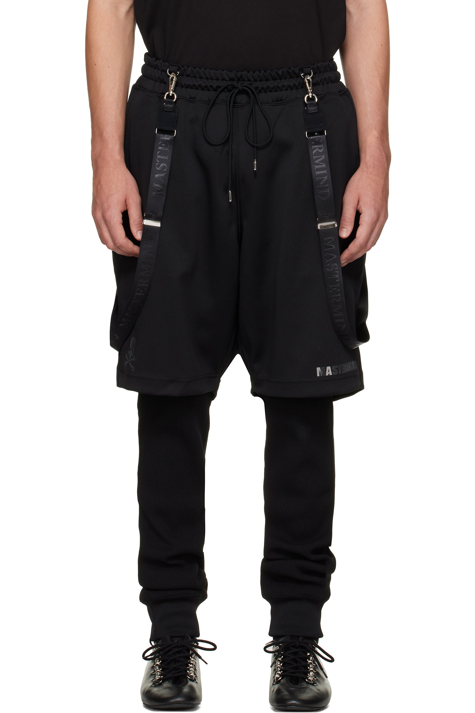 MASTERMIND WORLD - Black Layered Trousers