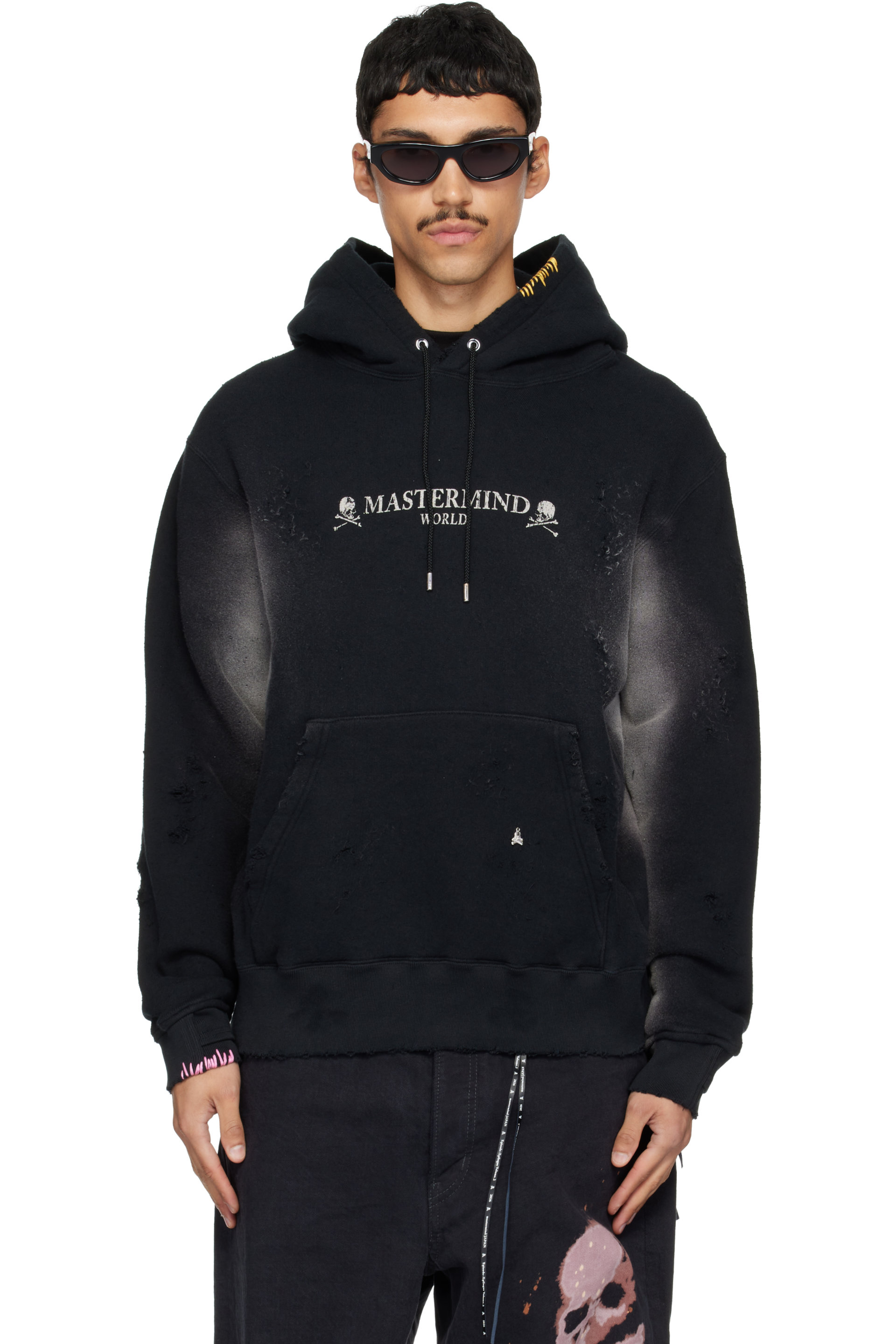 MASTERMIND WORLD - Black OG Vintage Hoodie