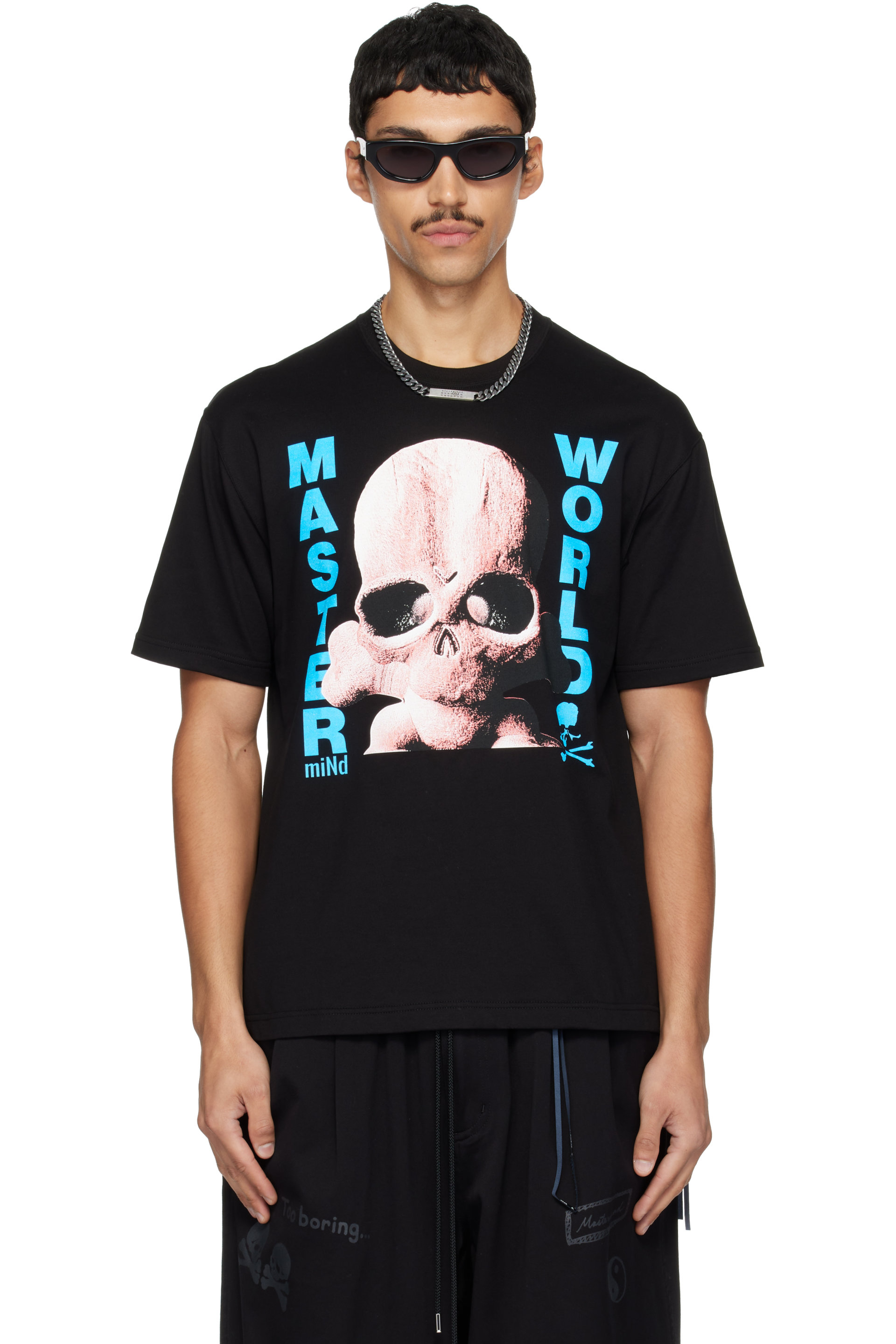 MASTERMIND WORLD - Black MW Skull Kid S/S T-shirt