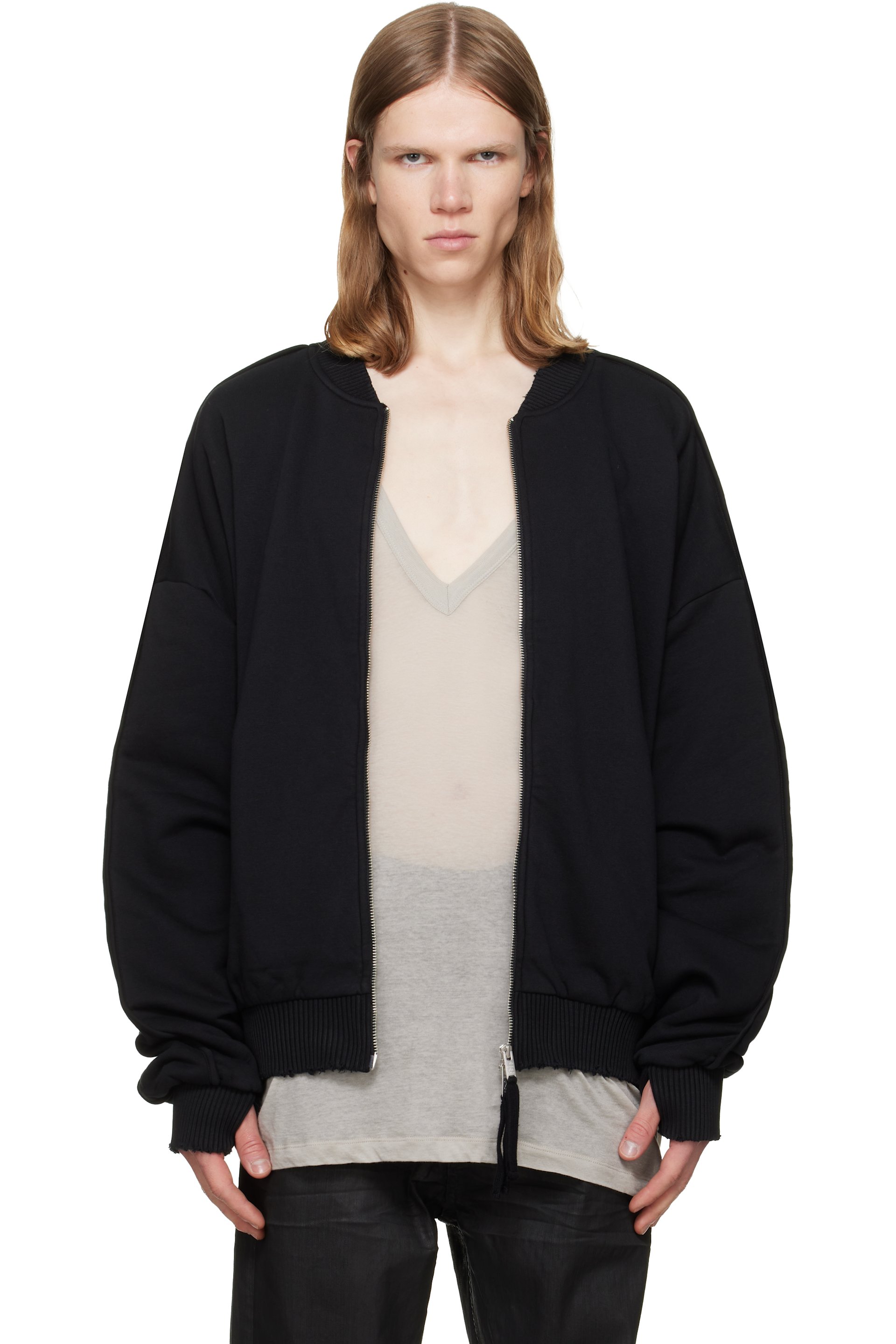thom/krom - Black MSJ 705 Bomber Jacket