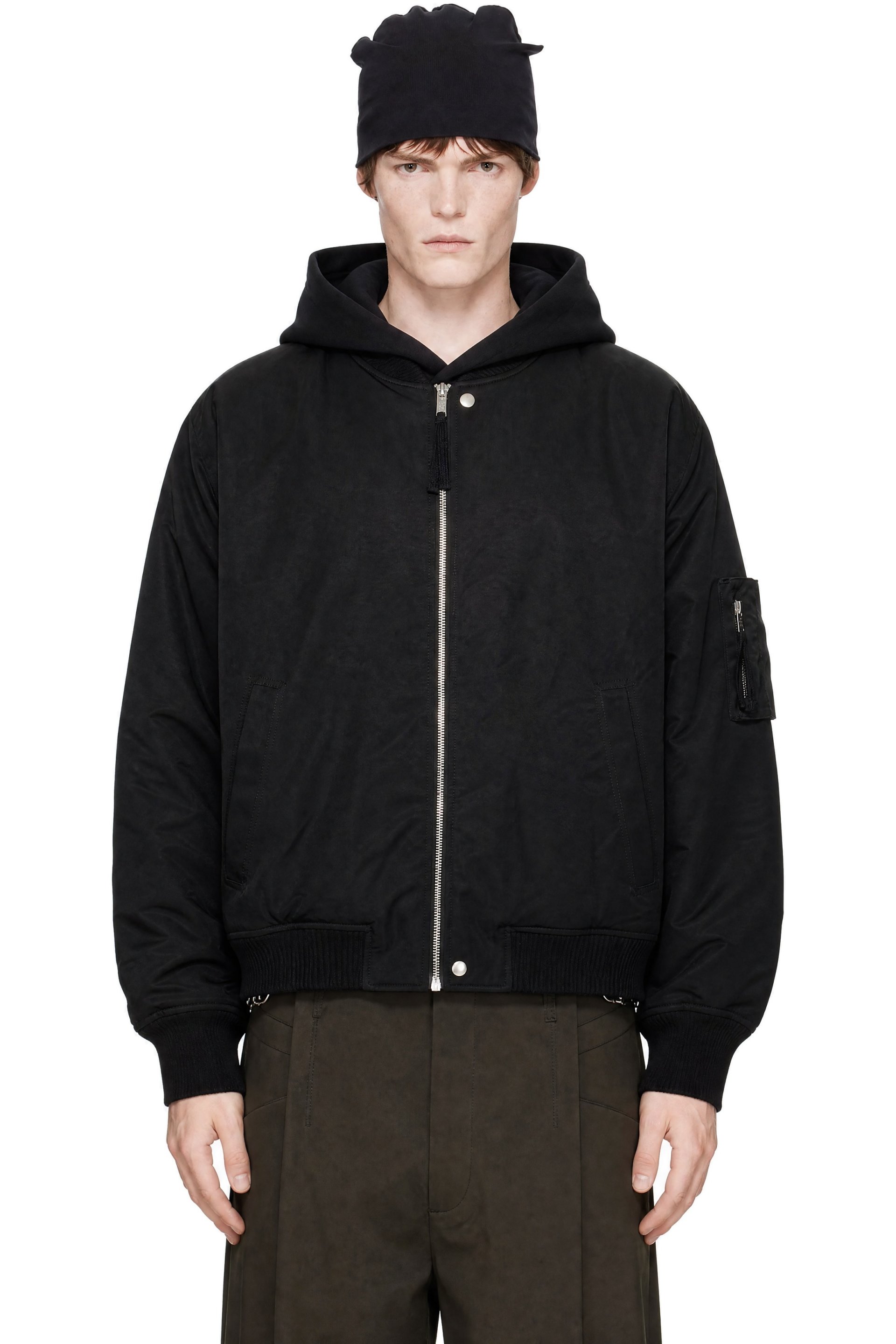 thom/krom - Black 'M J 93' Bomber Jacket