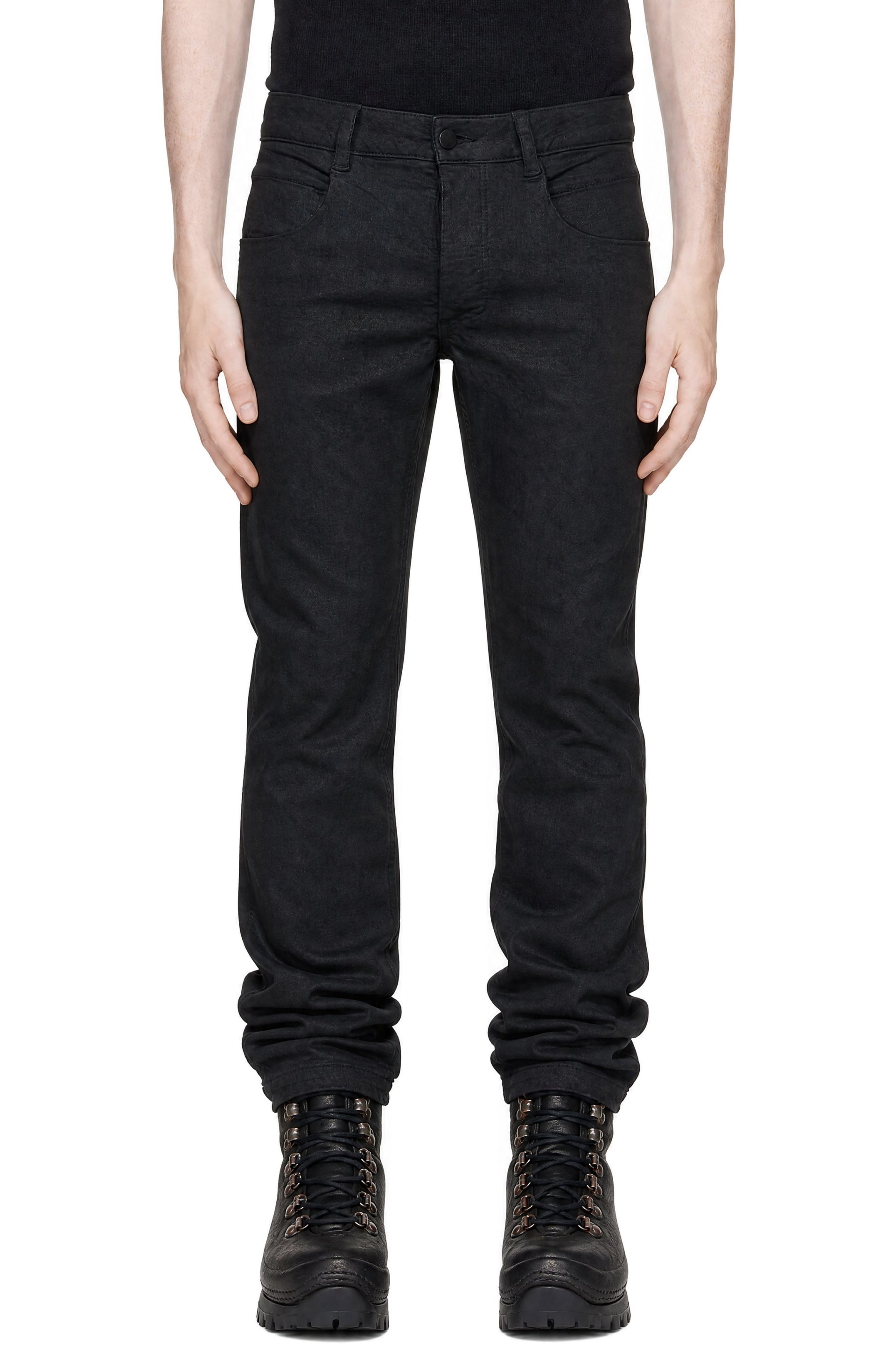 thom/krom - Black T 107 Coated Jeans