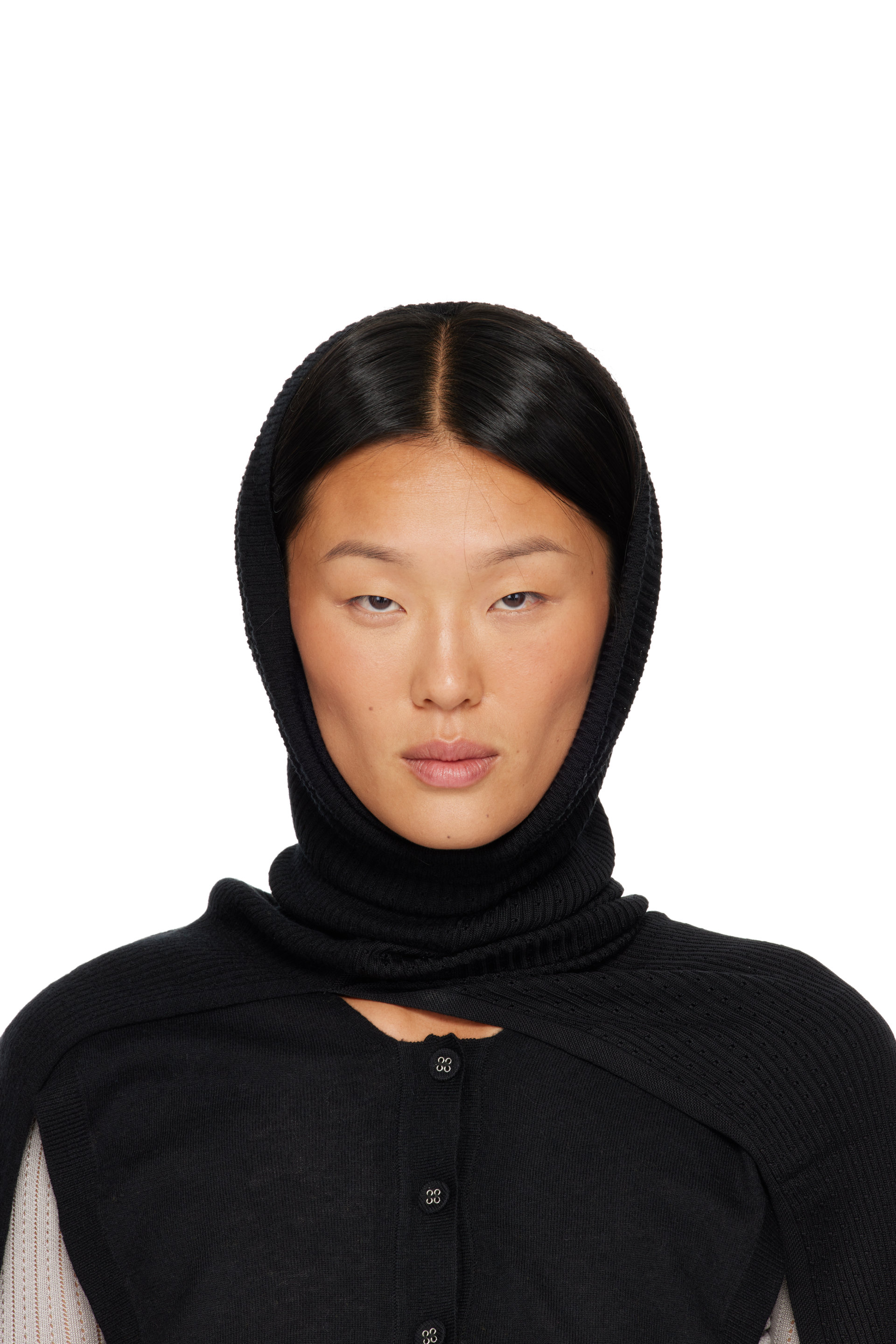 Kiko Kostadinov - Black Grebe Scarf