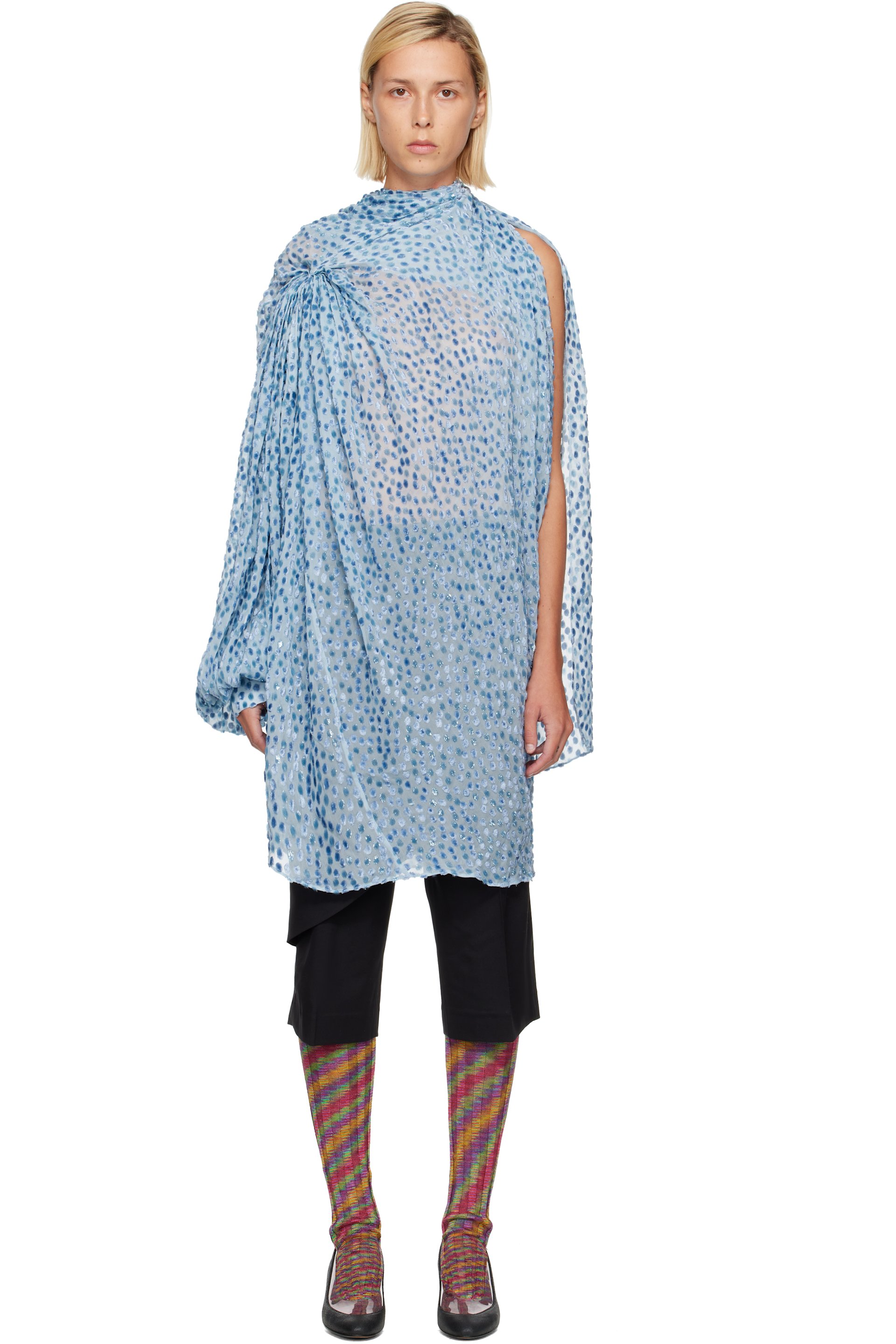 Kiko Kostadinov - Blue Caspian Minidress