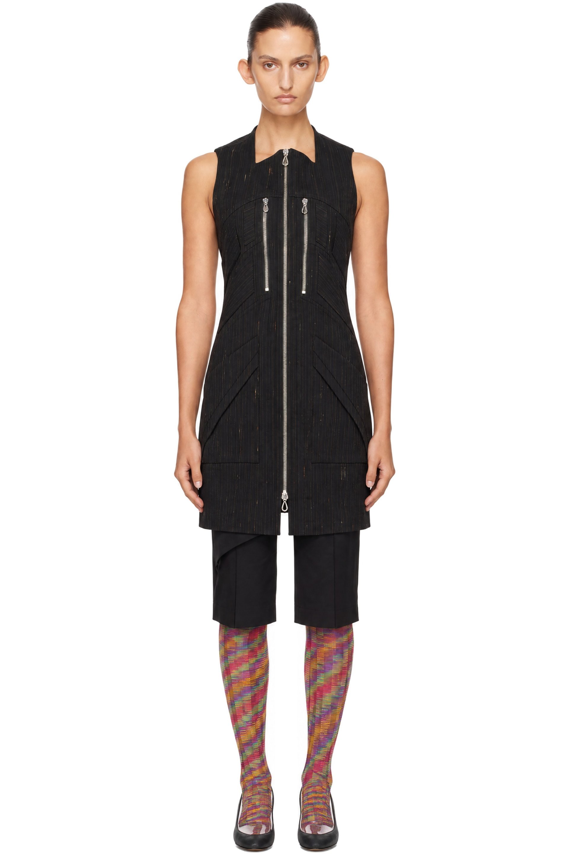 Kiko Kostadinov - Robe courte de style tunique Koel noire