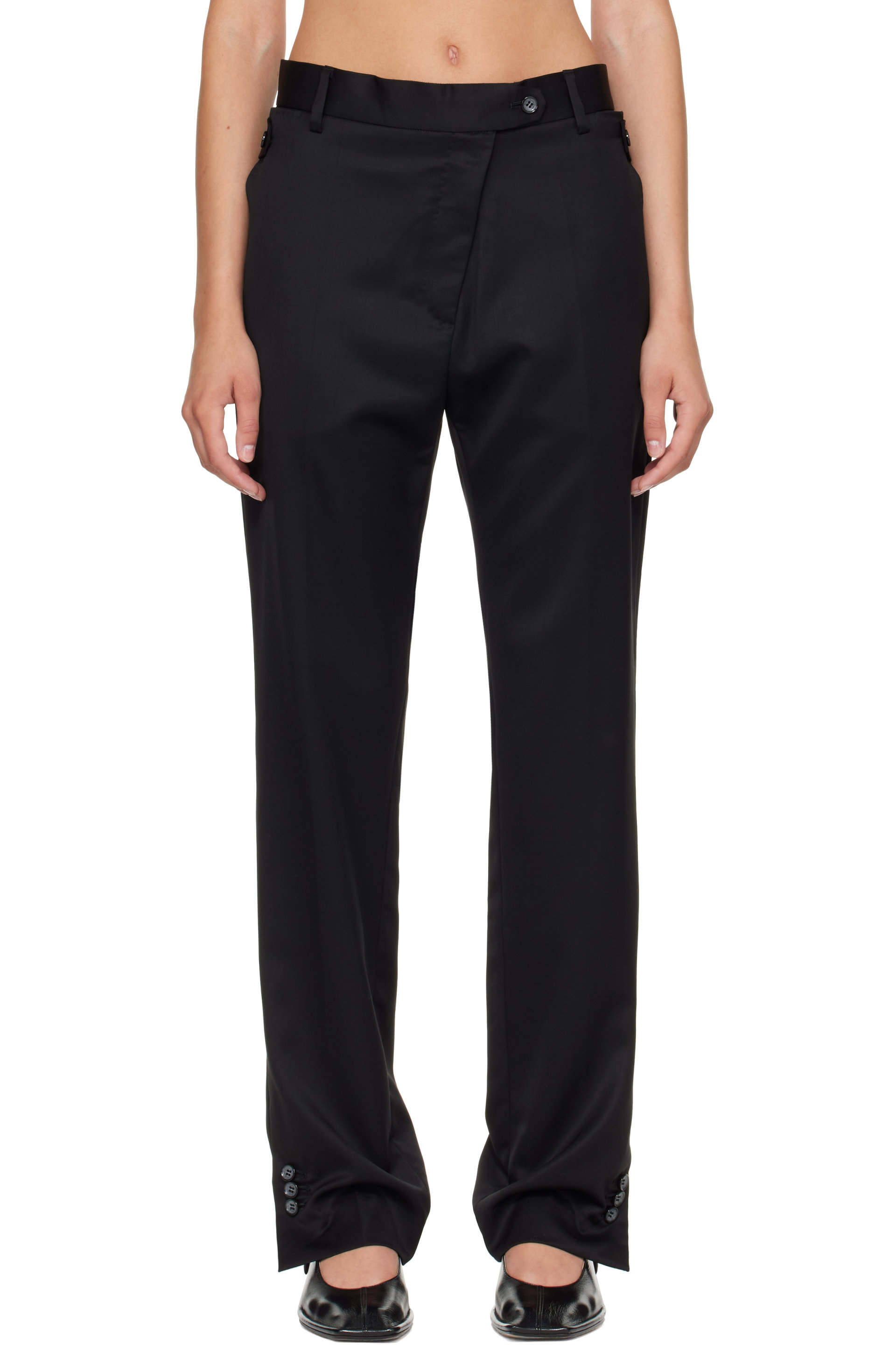 Kiko Kostadinov - Black Egret Tailored Trousers