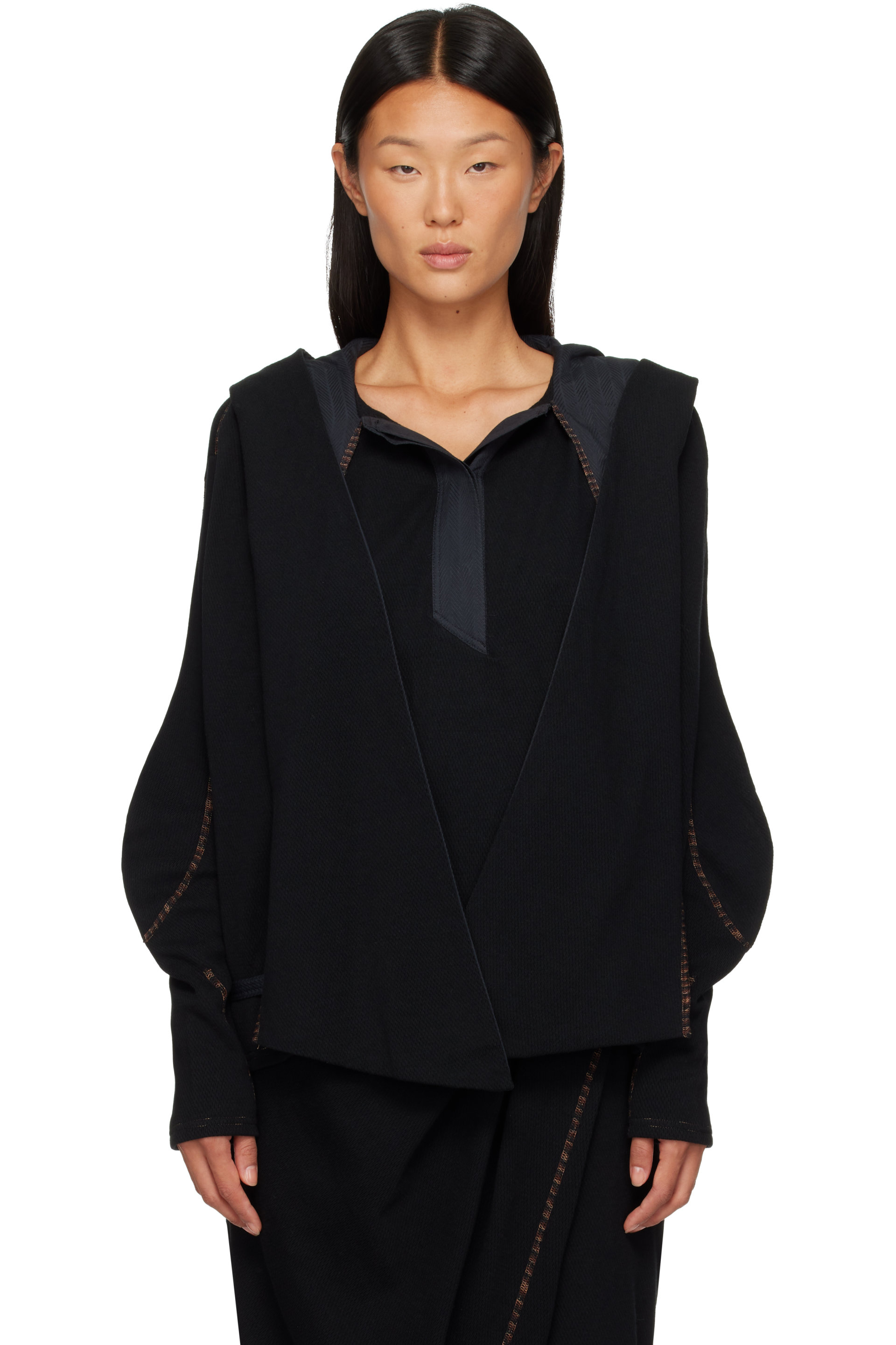 Kiko Kostadinov - Black Petrel Pullover Hoodie