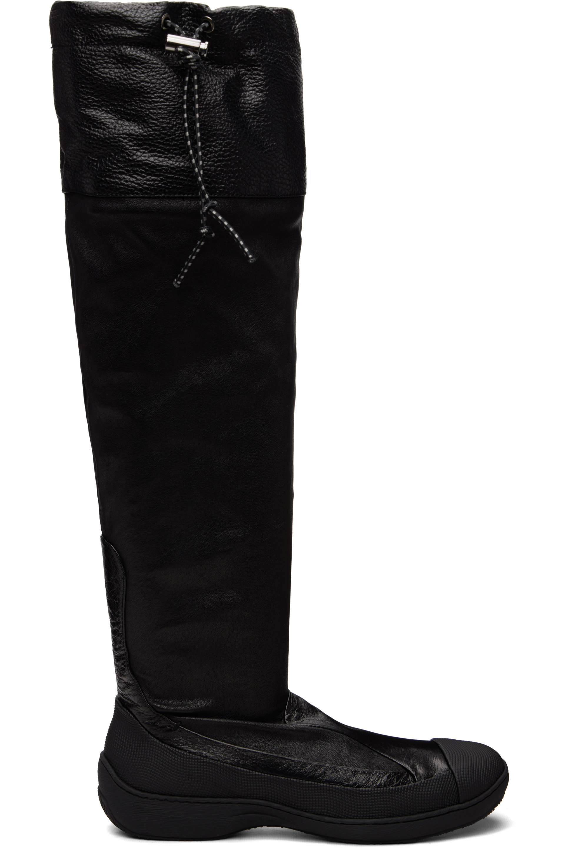 Kiko Kostadinov - Black Avocet Leather Tall Boots