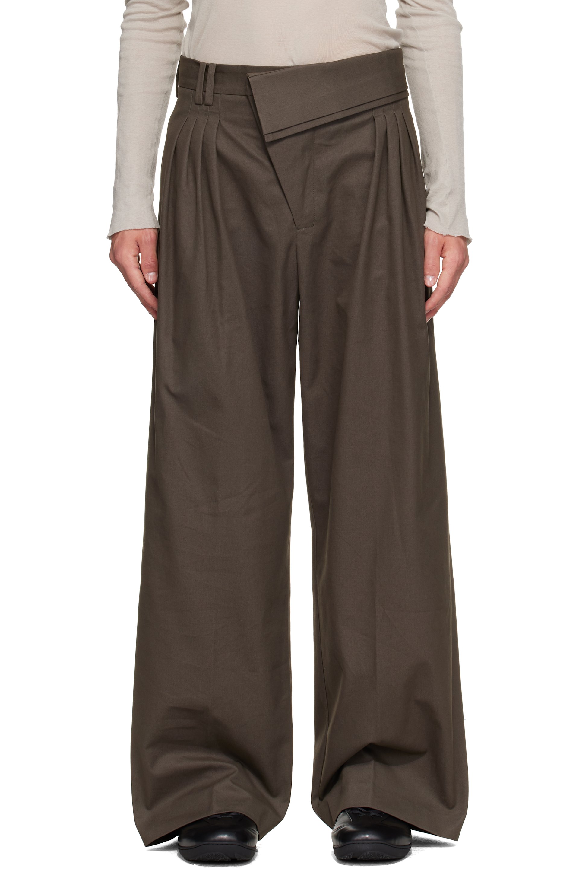 Kiko Kostadinov - Khaki Dieze Wide Trousers