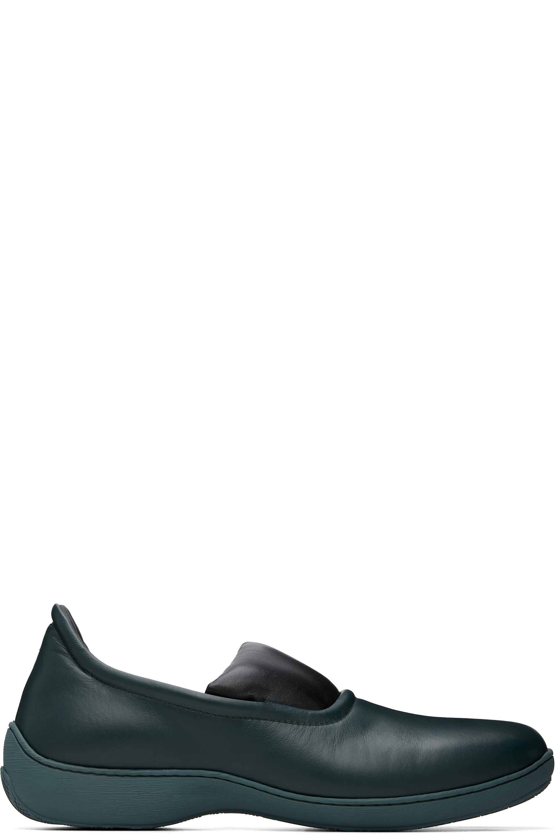 Kiko Kostadinov - Green & Black Laan Loafers