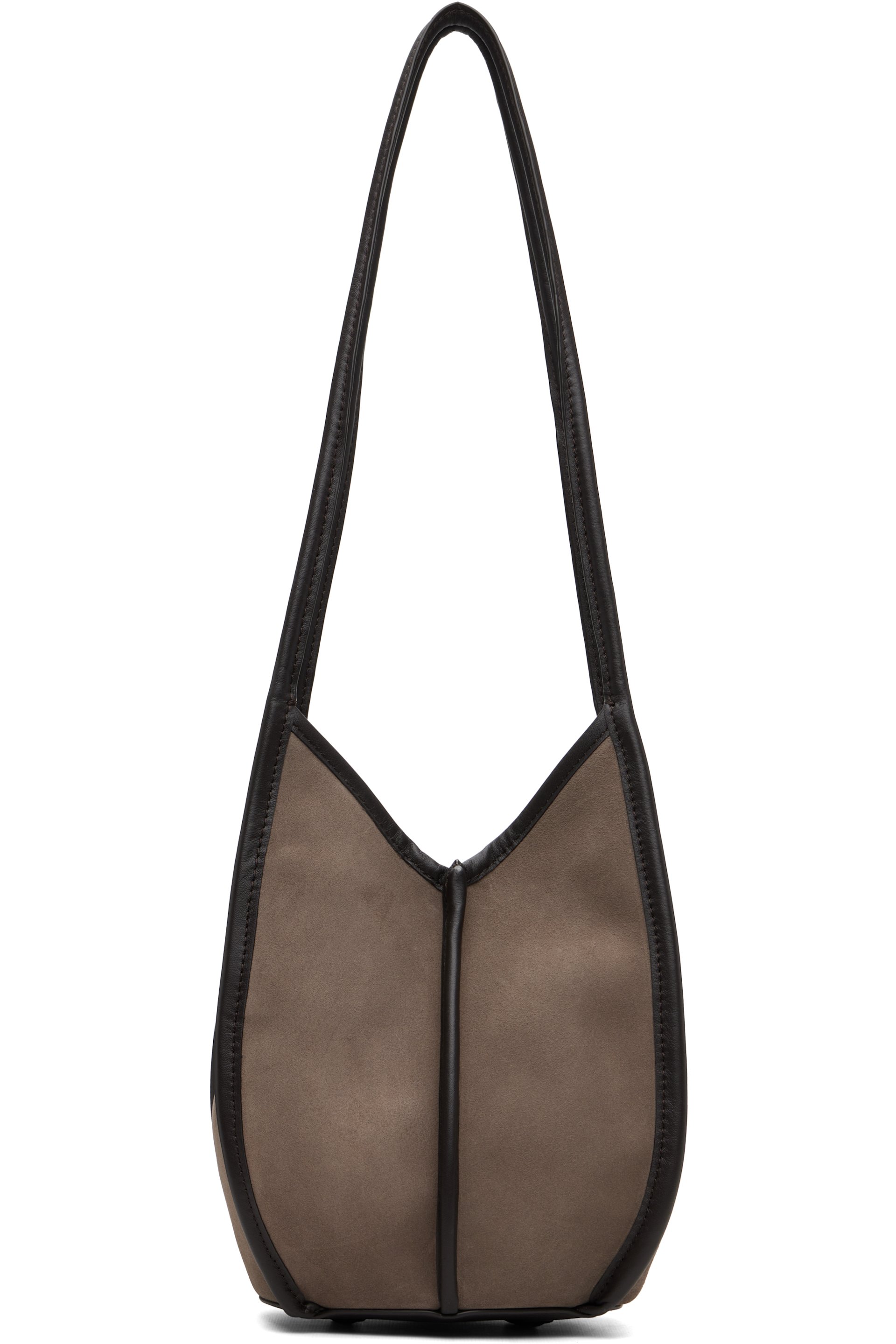 HEREU - Taupe Calella Bucket Suede Bag