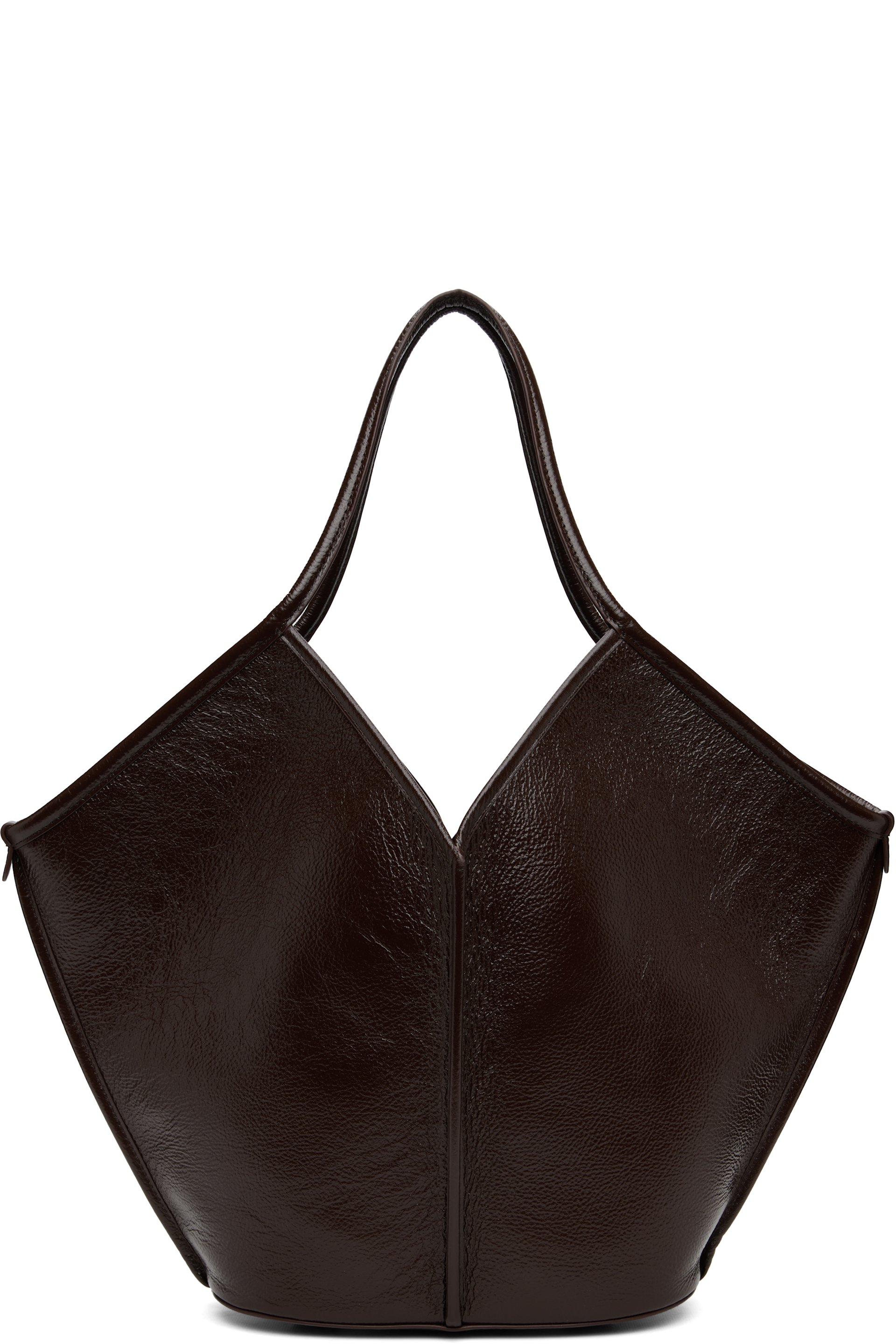 HEREU - Brown Calella Distressed Tote