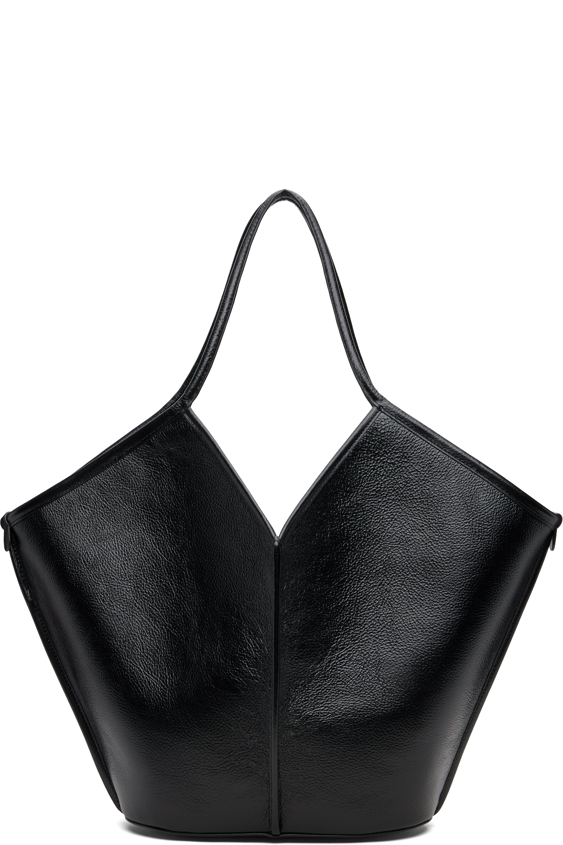 HEREU - Black Calella Distressed Tote