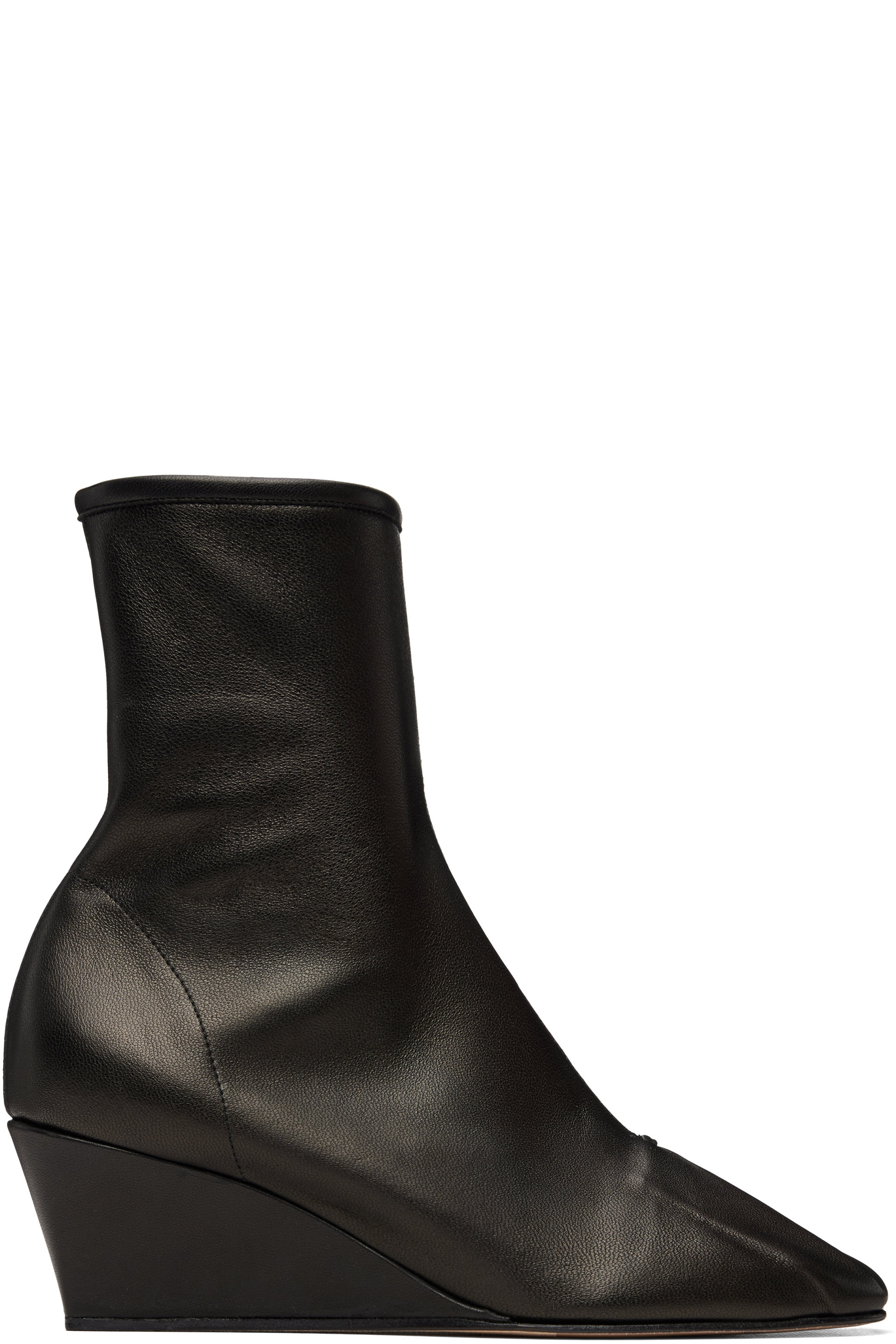 HEREU - Black Resso Wedge Ankle Boots