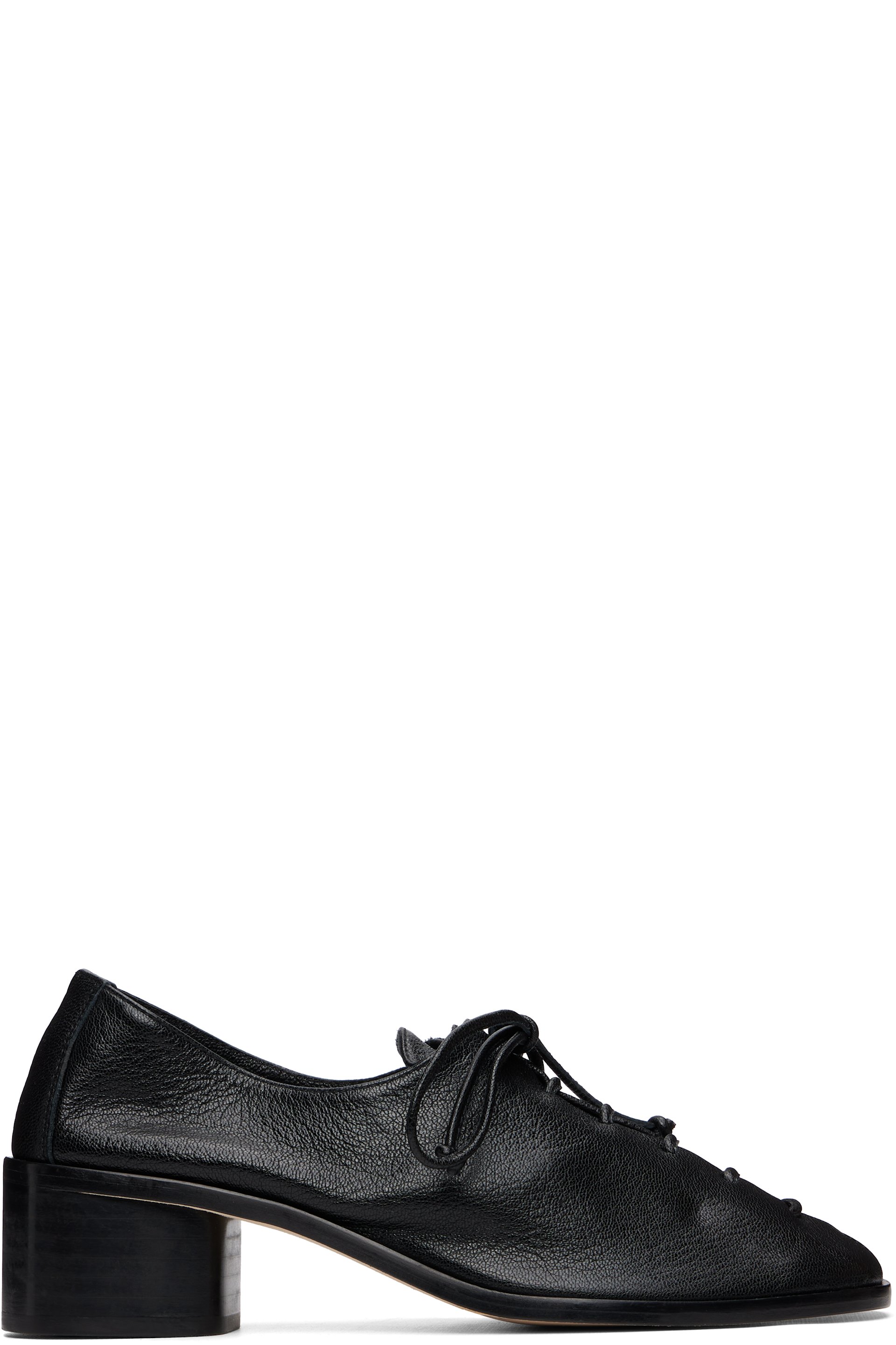 HEREU - Black Plegada Heeled Heels