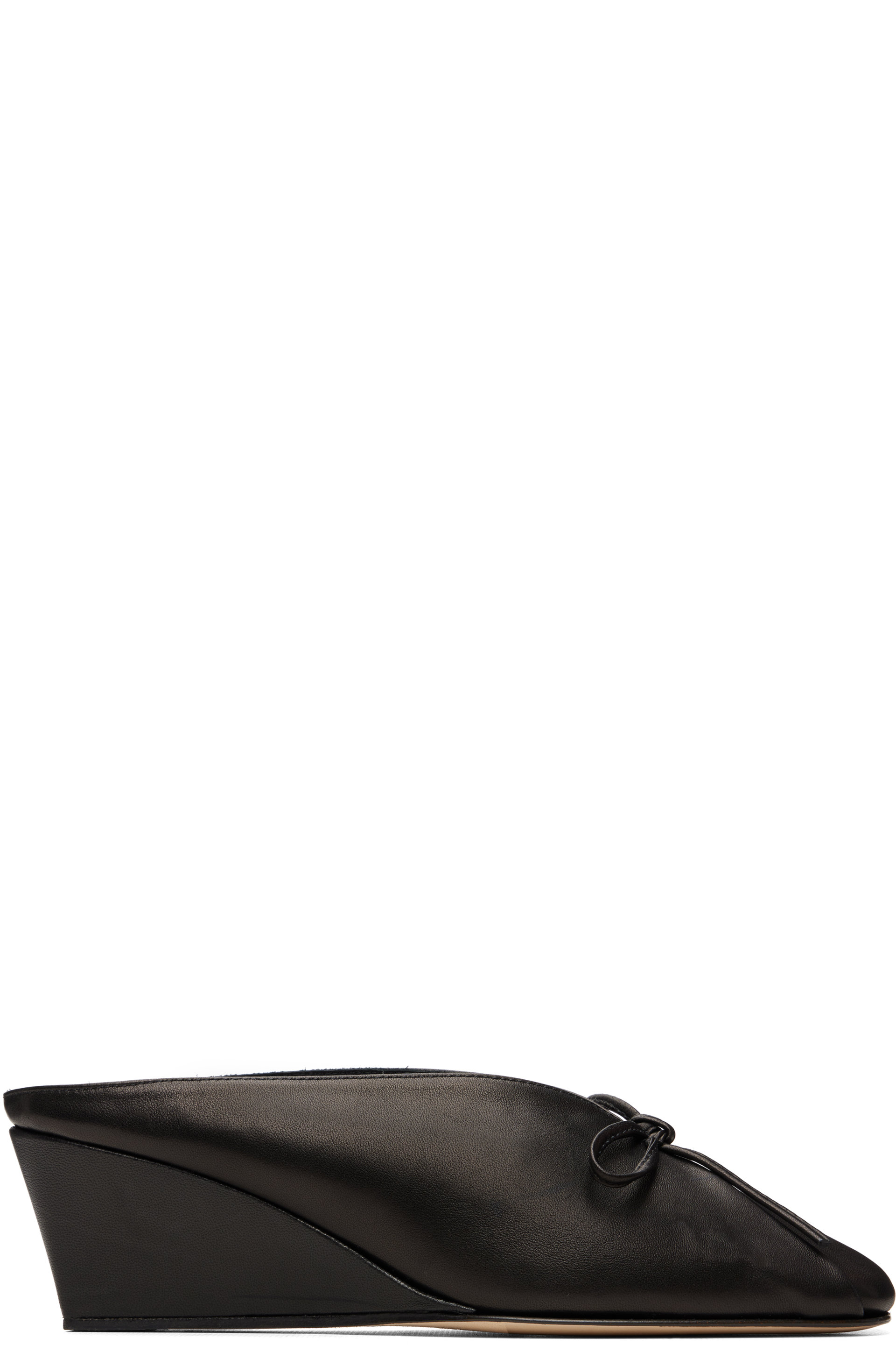 HEREU - Black Resso Wedged Mules