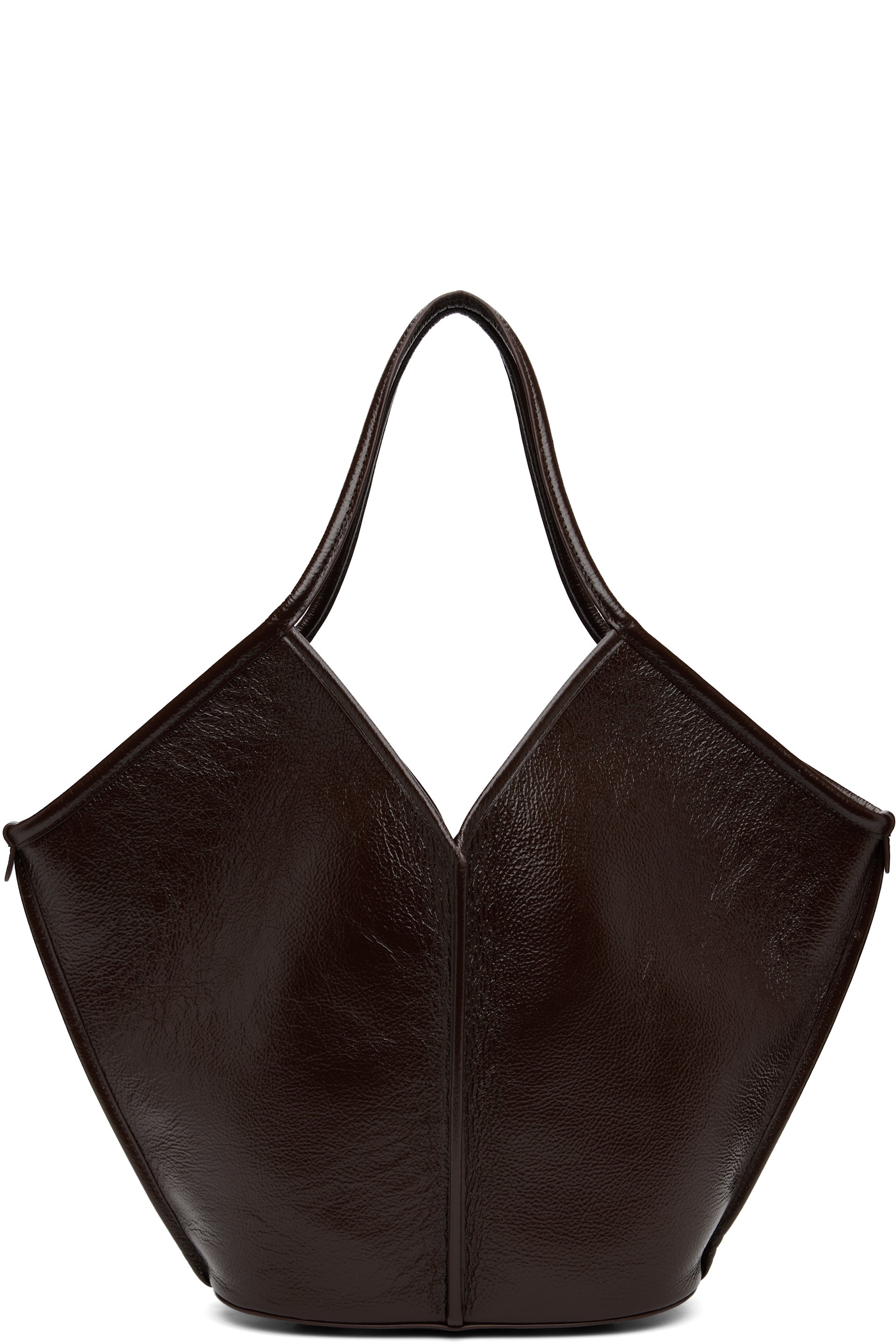 HEREU - Brown Calella Distressed Tote
