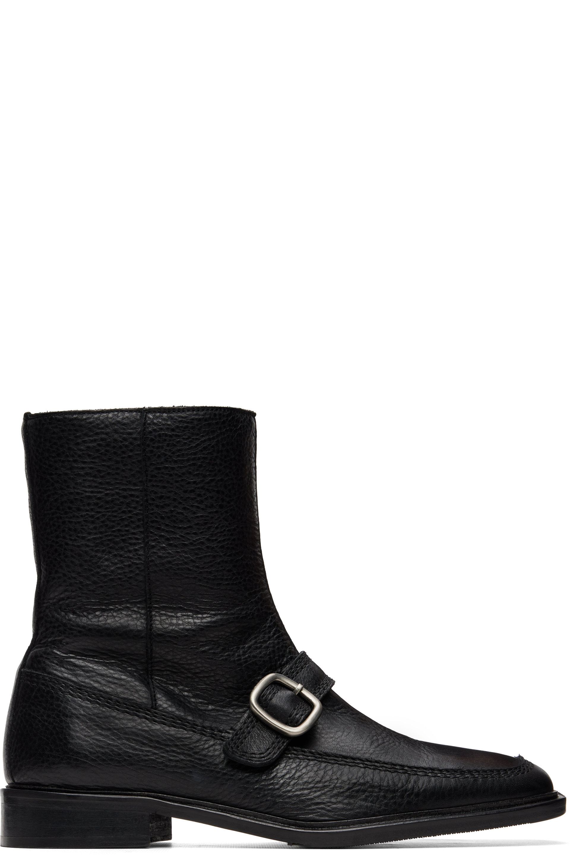 HEREU - Black Bernat Buckle Boots