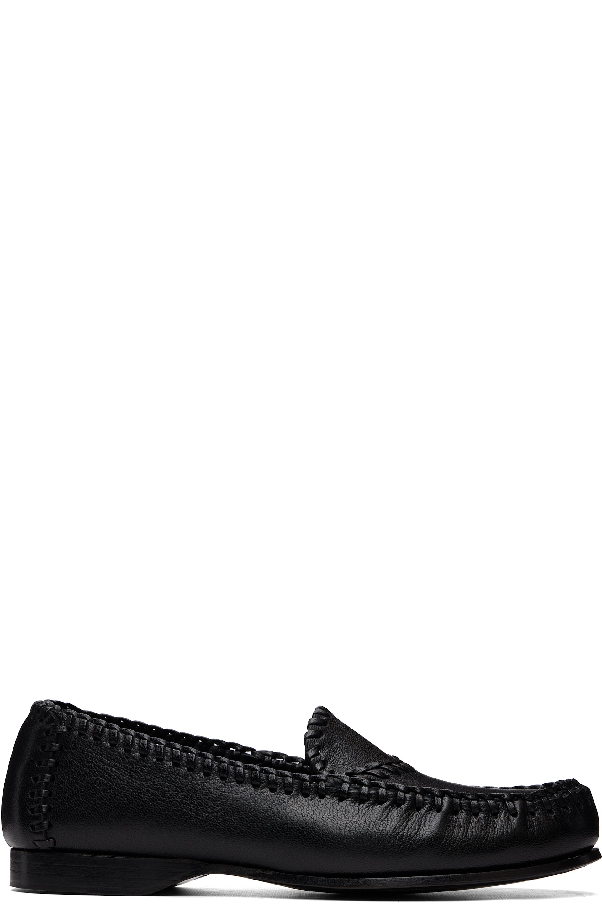 HEREU - Black Sastre Supple Shiny Loafers