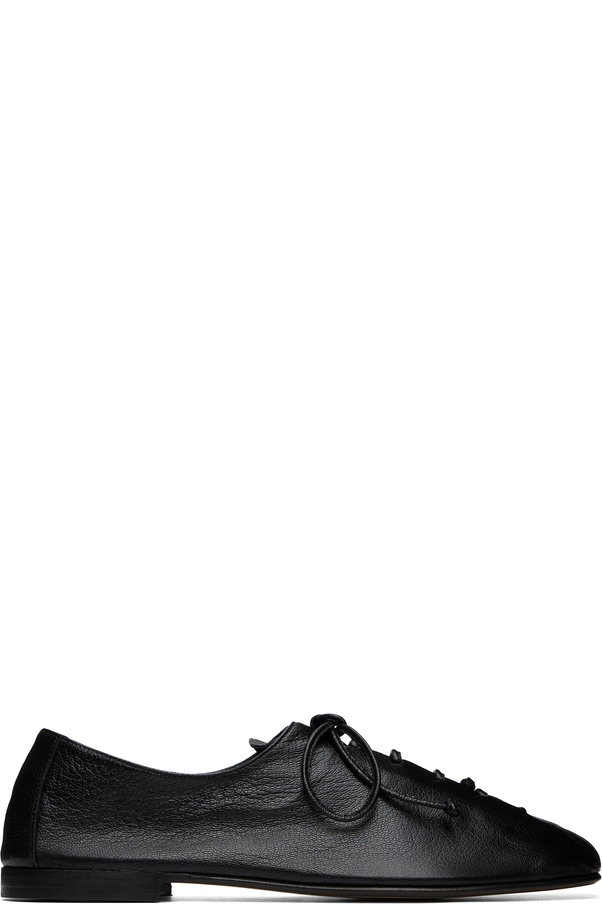 HEREU - Black Plegada Supple Shiny Loafers