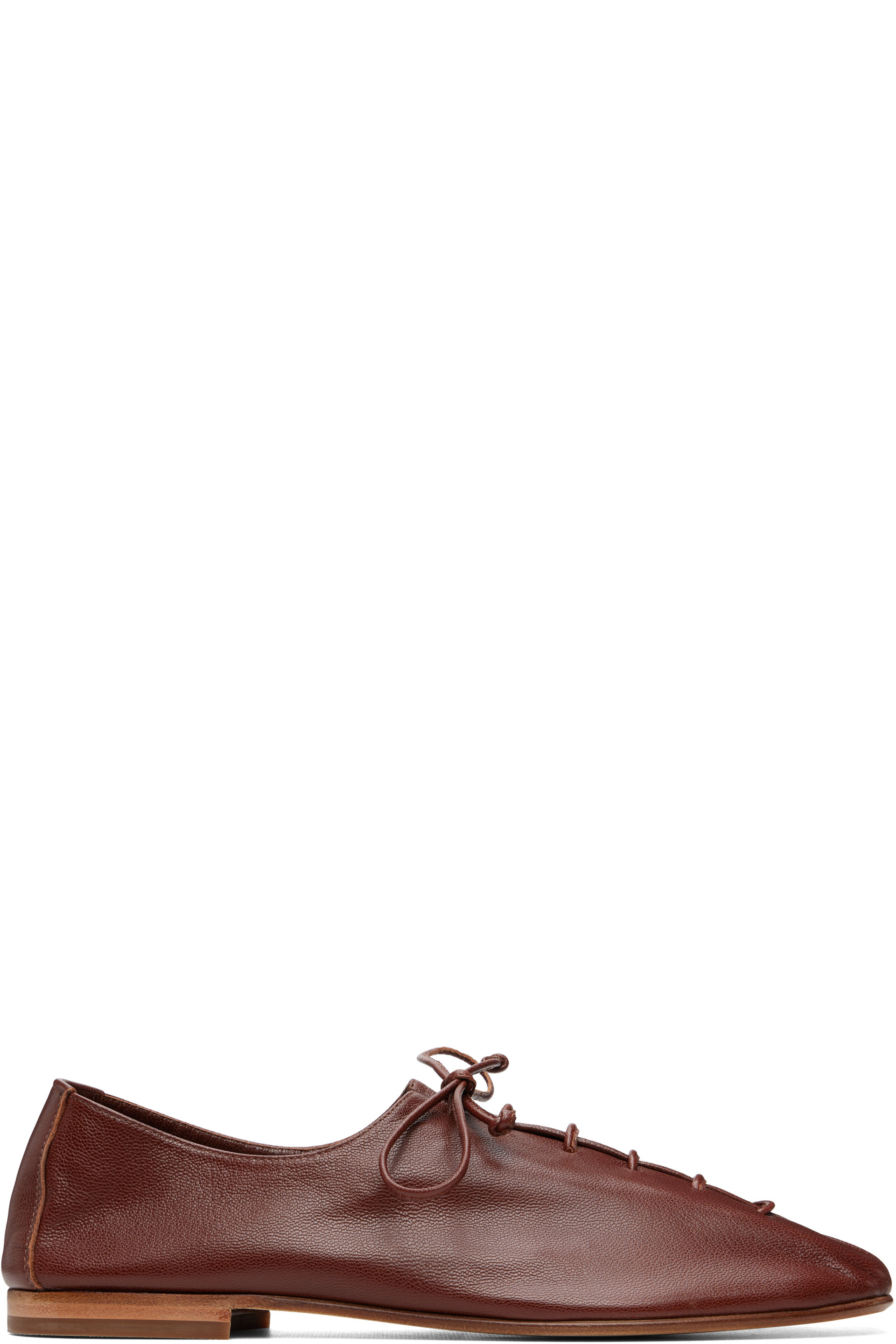 HEREU - Brown Plegada Shiny Loafers