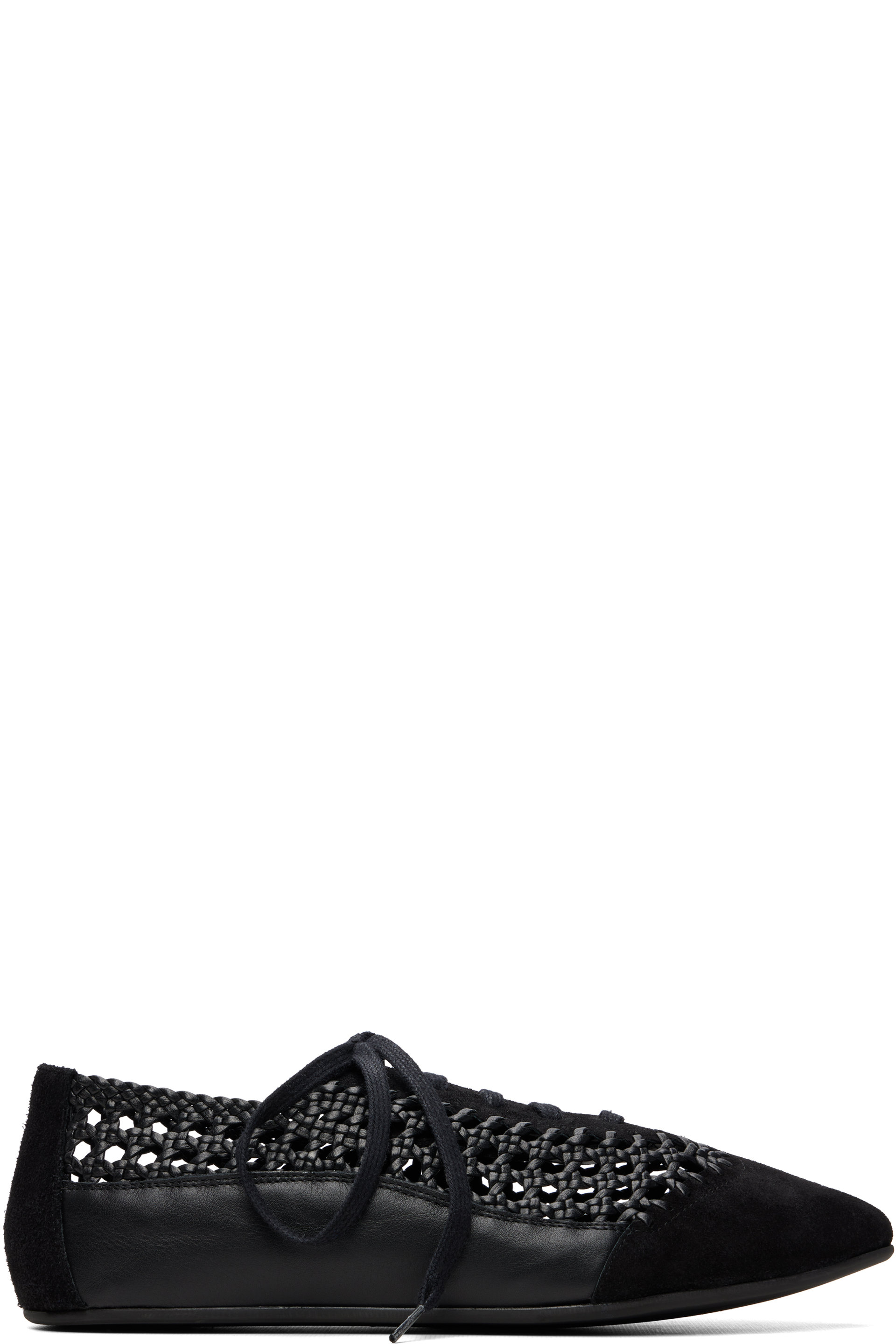 HEREU - Black Esportiu Woven Loafers
