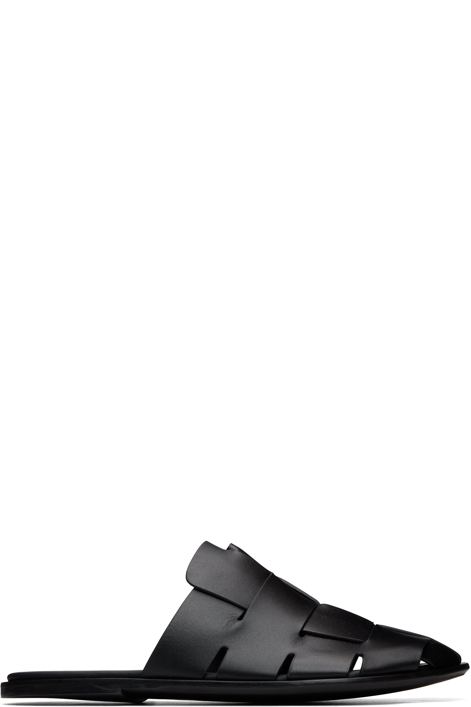 HEREU - Black Dira Slim Mule Loafers