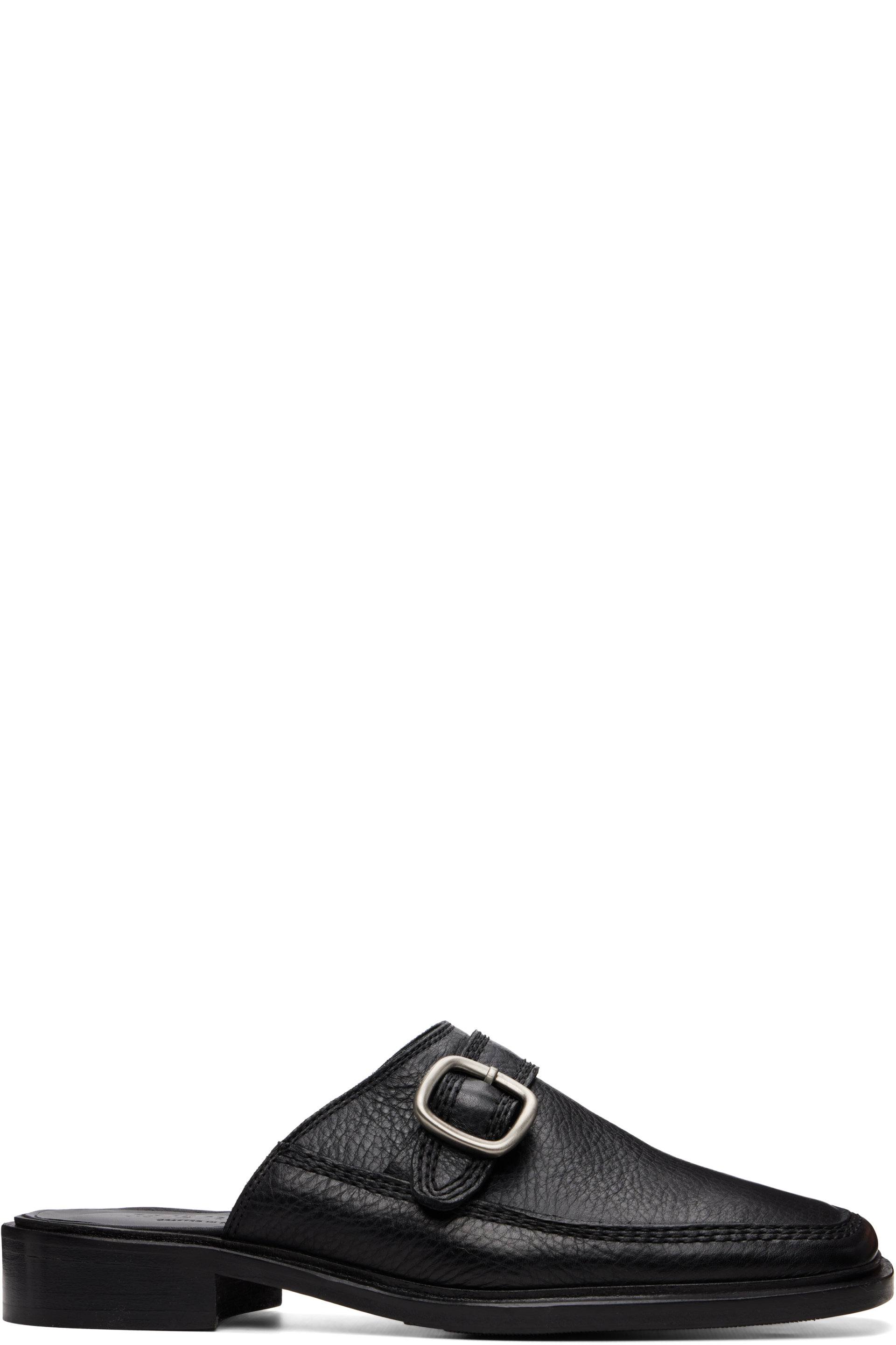 HEREU - Black Bernat Mule Loafers