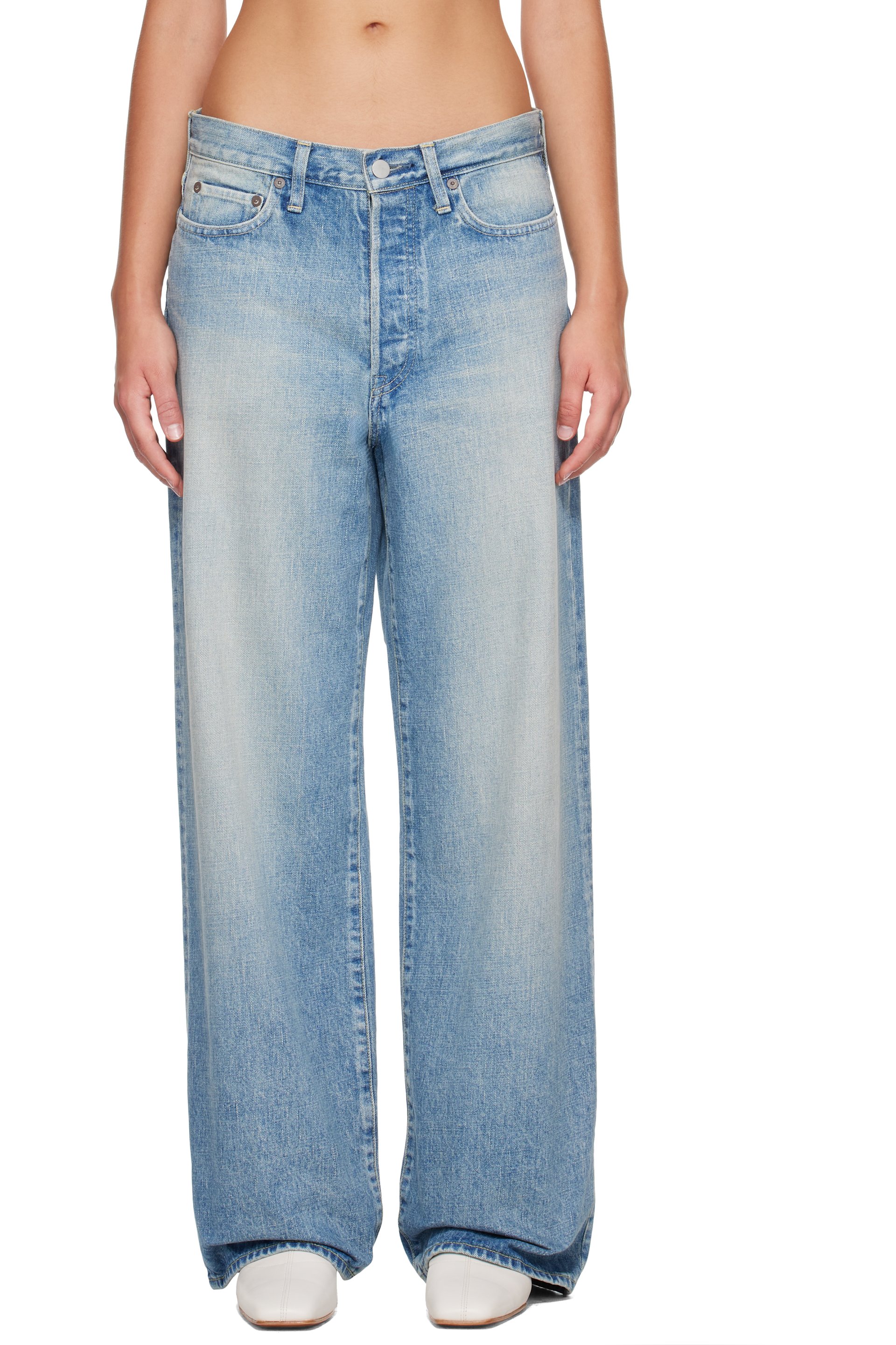 ssstein - Blue Loose Denim Jeans