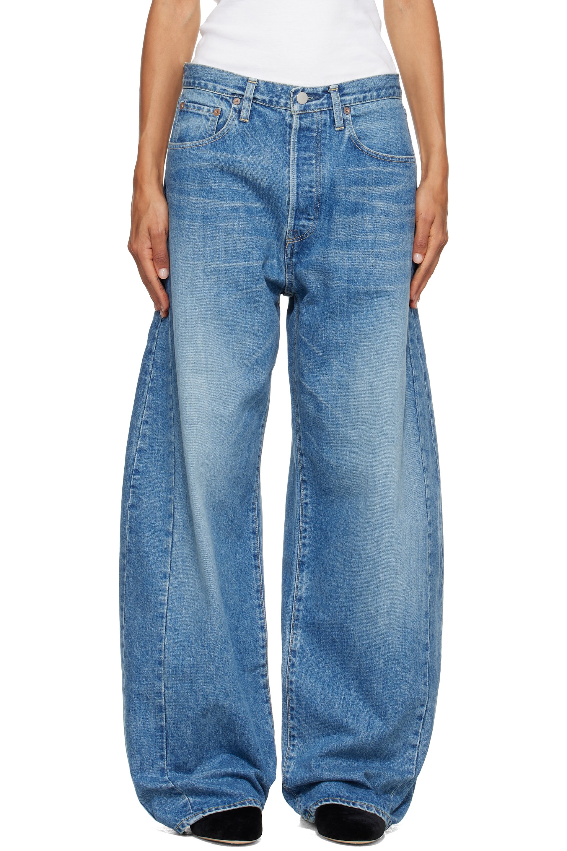 ssstein - Jean ample bleu en denim