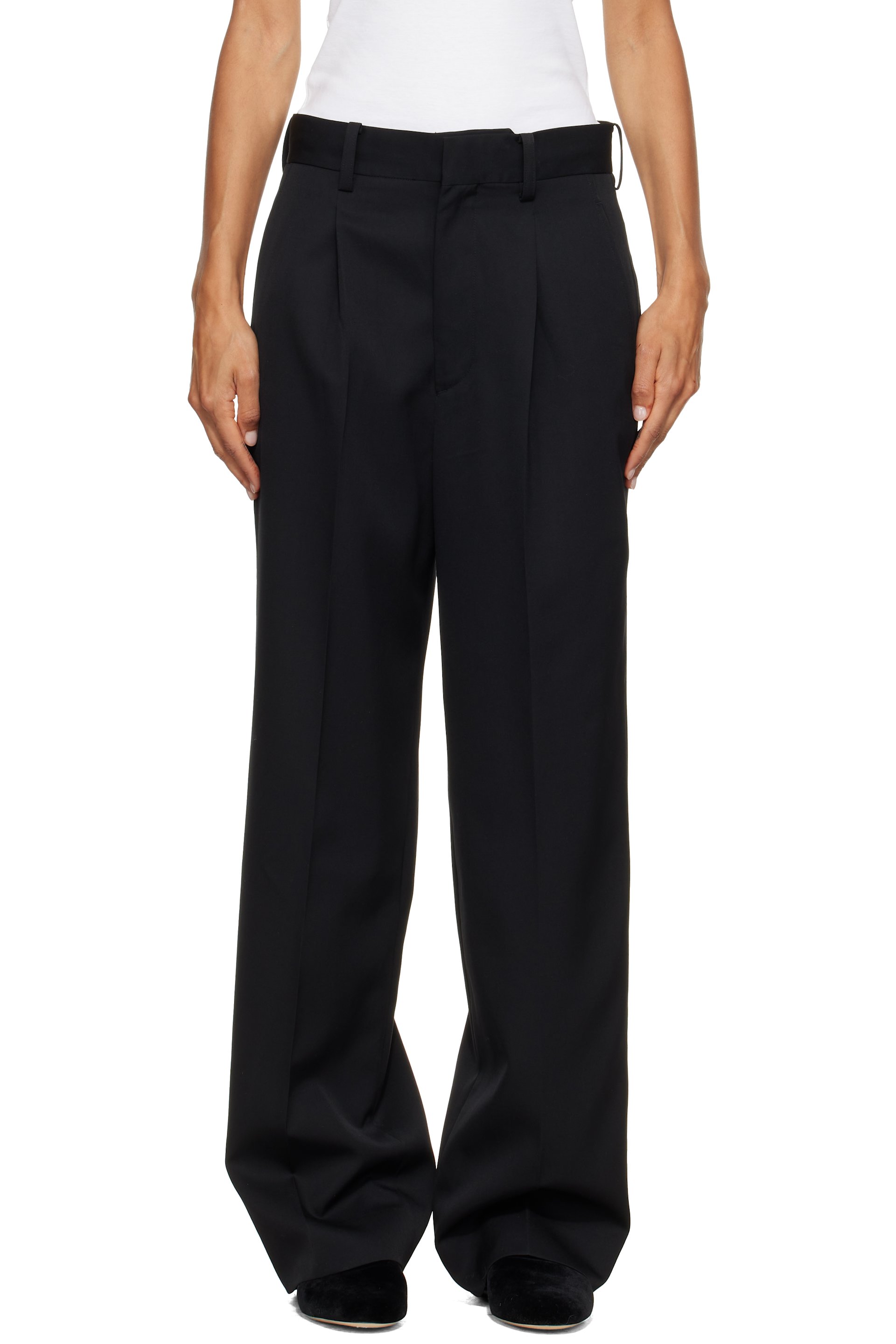 ssstein - Pantalon droit noir