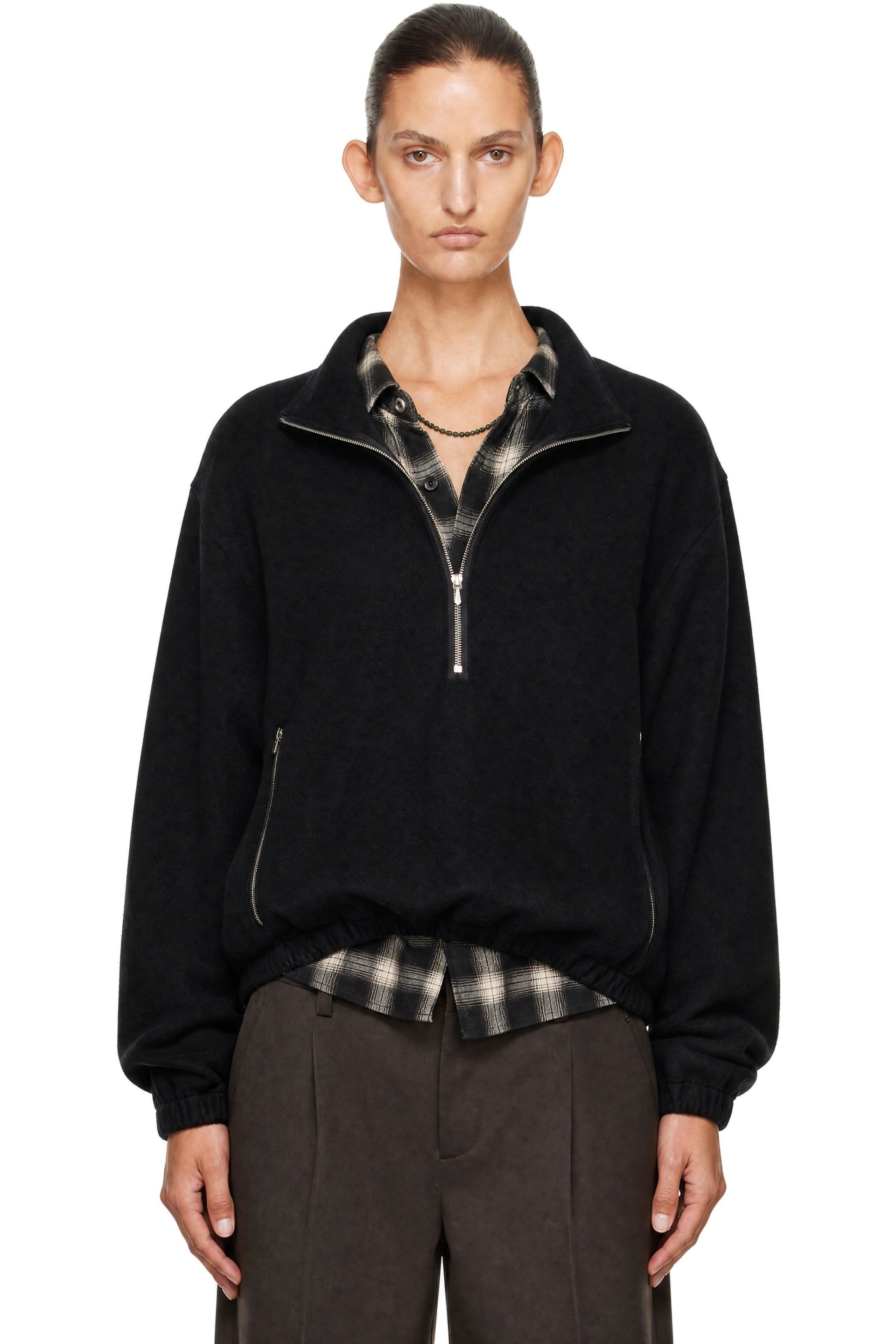 ssstein - Black Fleece Pullover Sweater