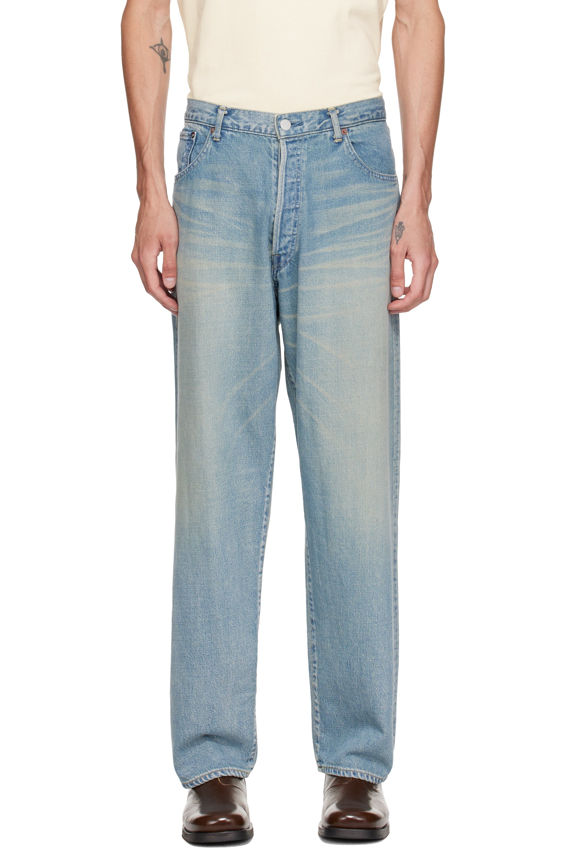 ssstein - Blue Oversize Fit Jeans
