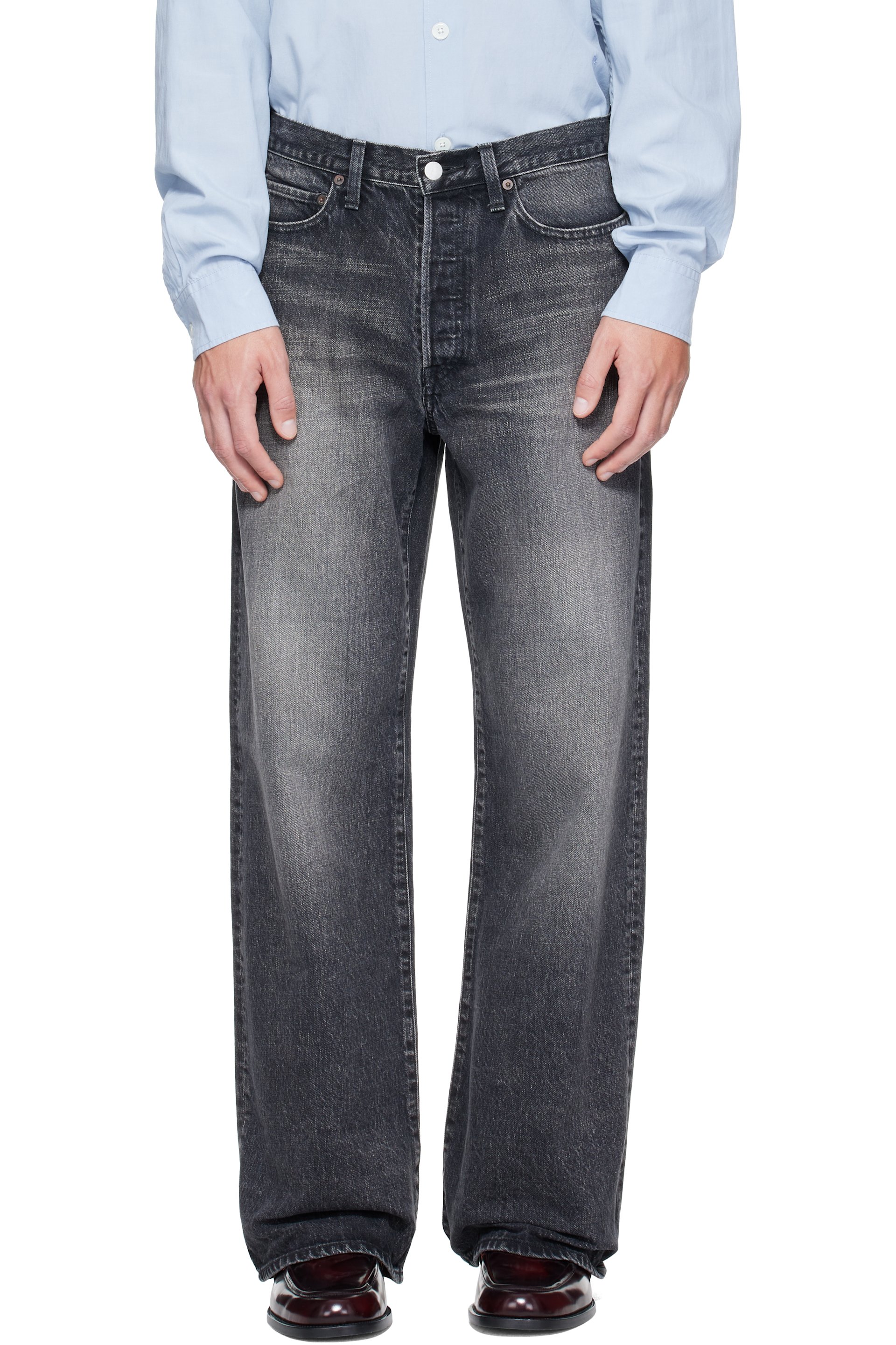 ssstein - Black Loose Jeans