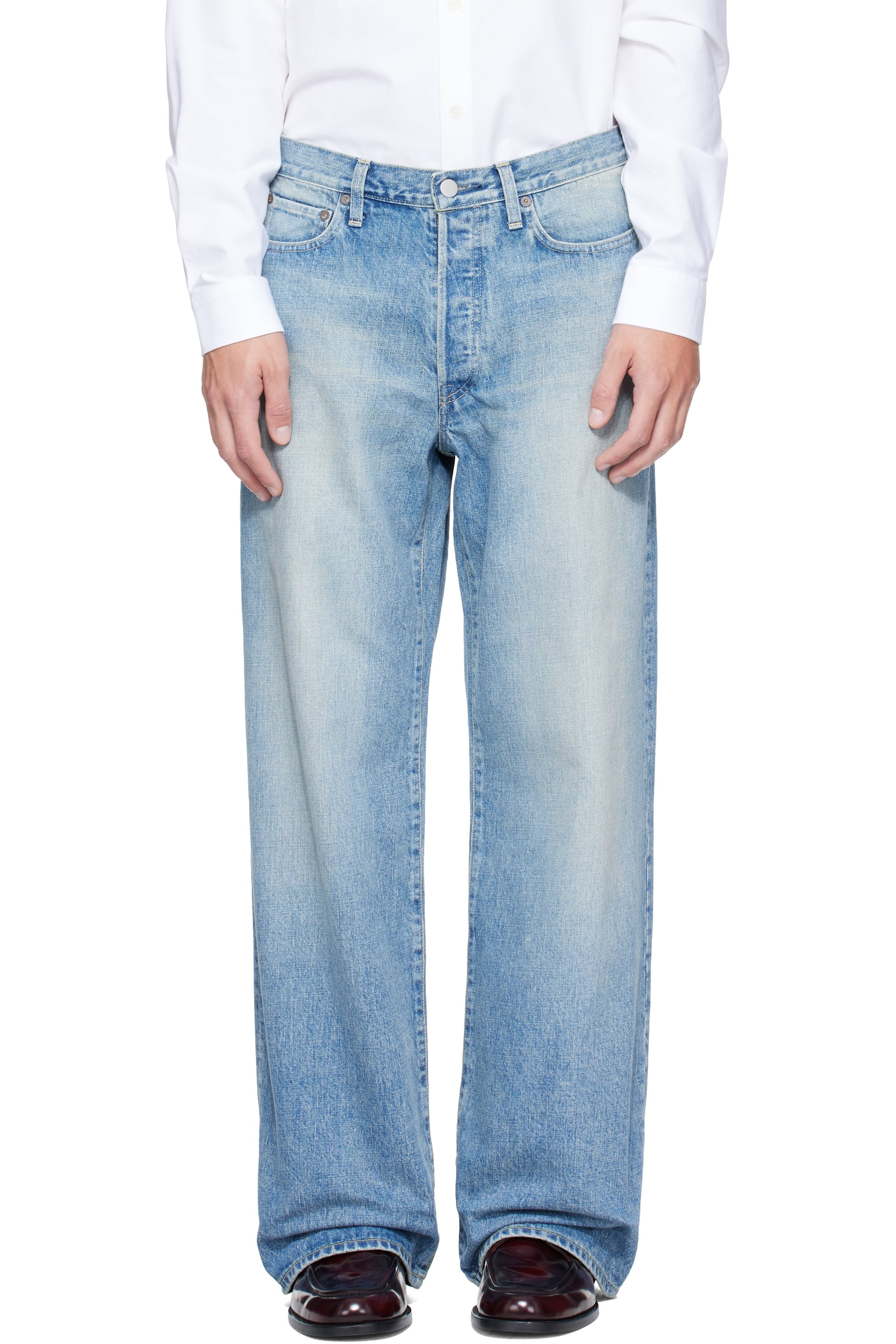 ssstein - Blue Loose Jeans