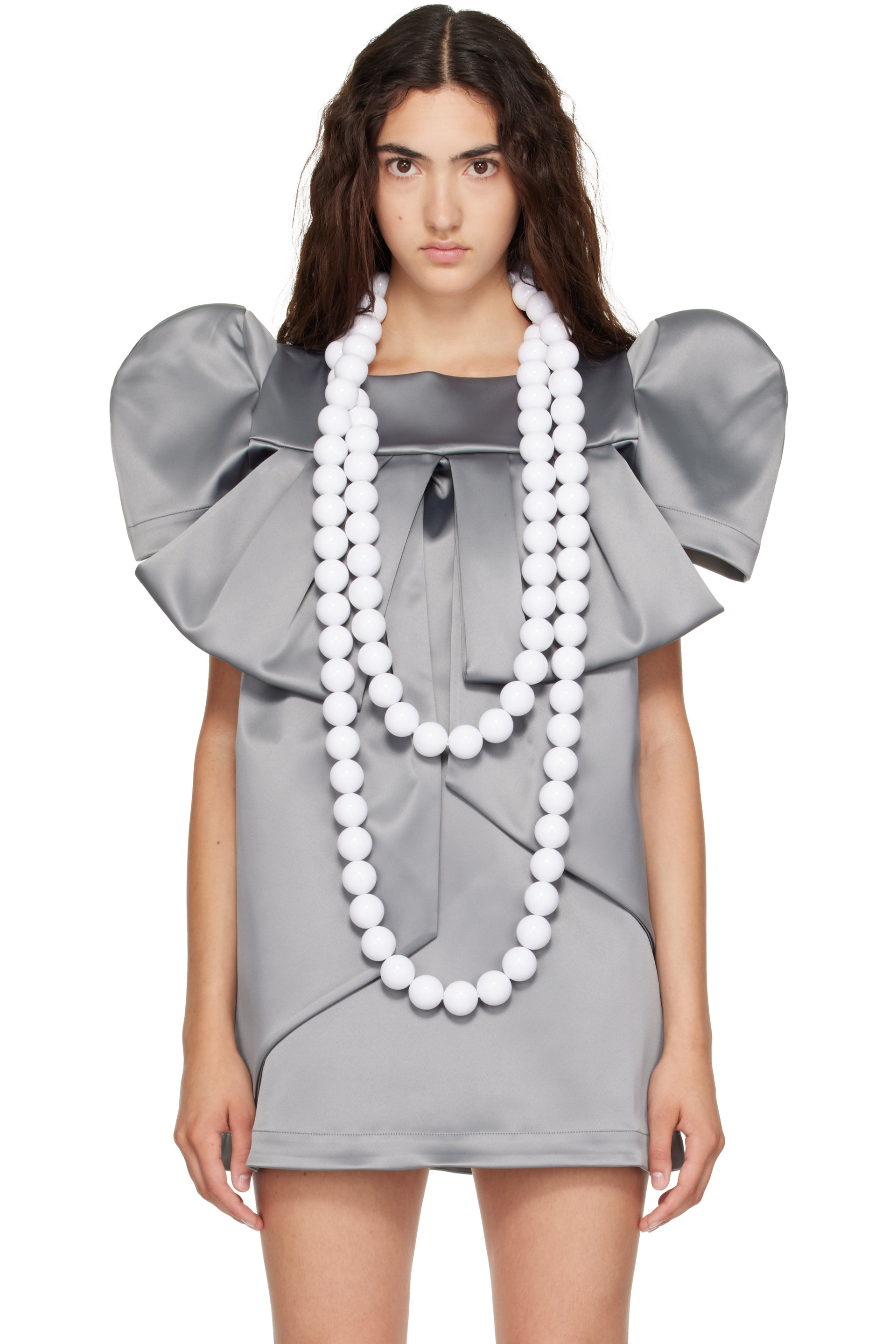 VAQUERA - 'XL White Ball' Necklace