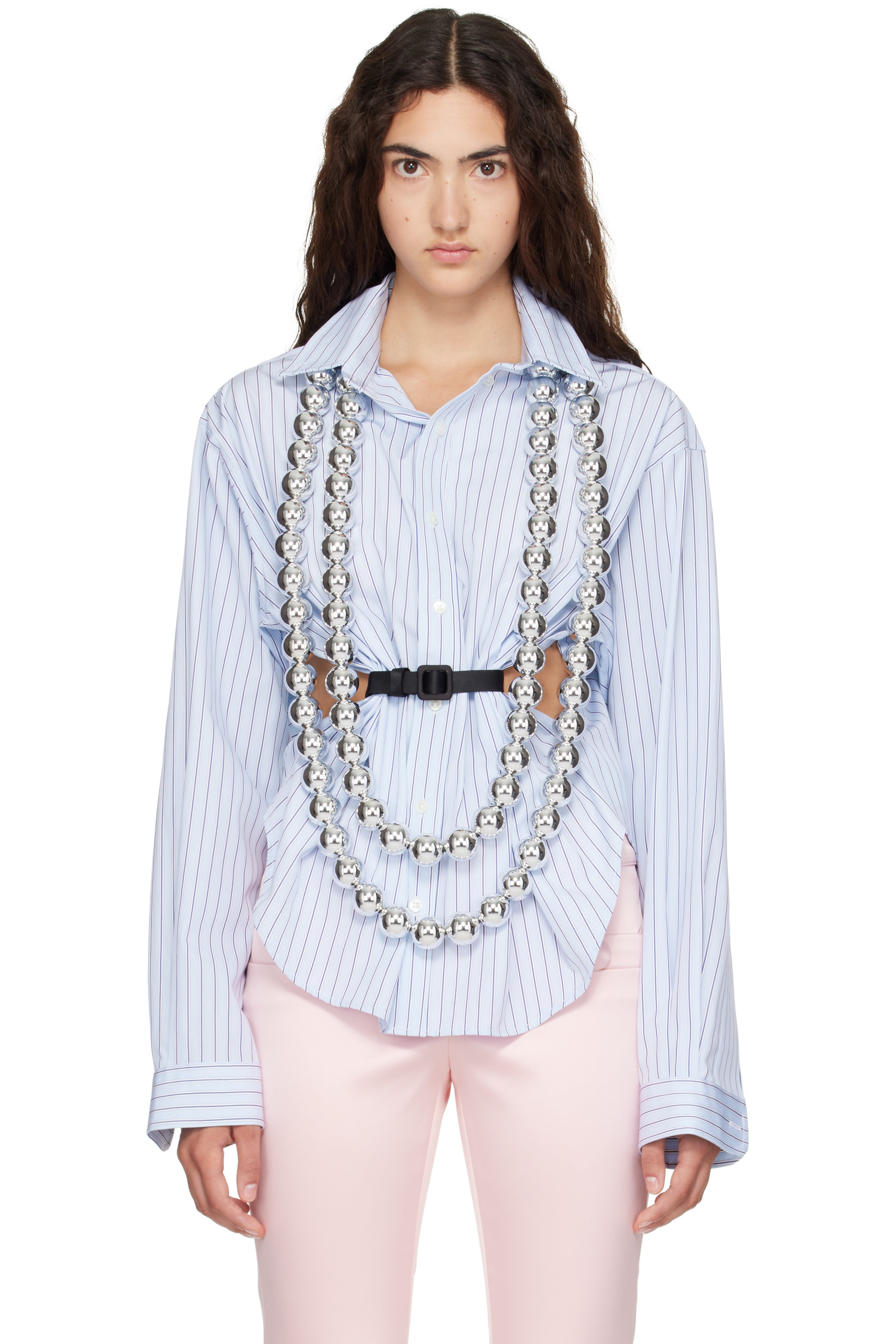VAQUERA - 'XL Silver Ball' Necklace
