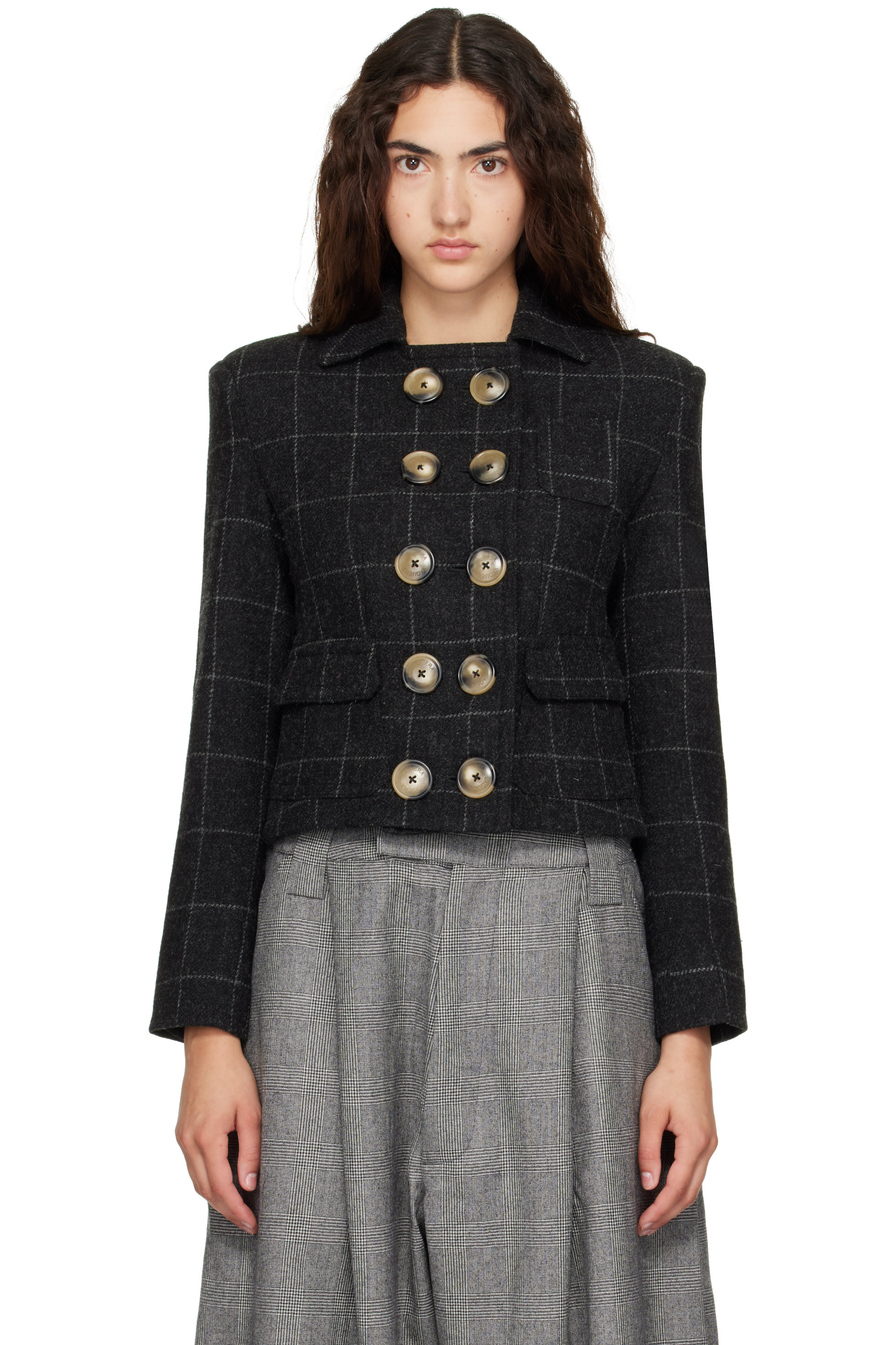 VAQUERA - Black Melton Shrunken Blazer
