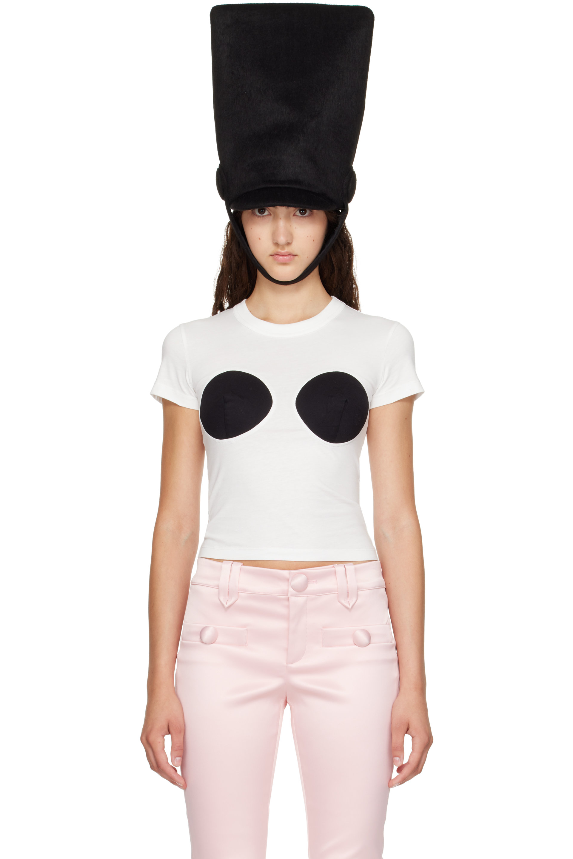 VAQUERA - White Bullet Bra T-shirt
