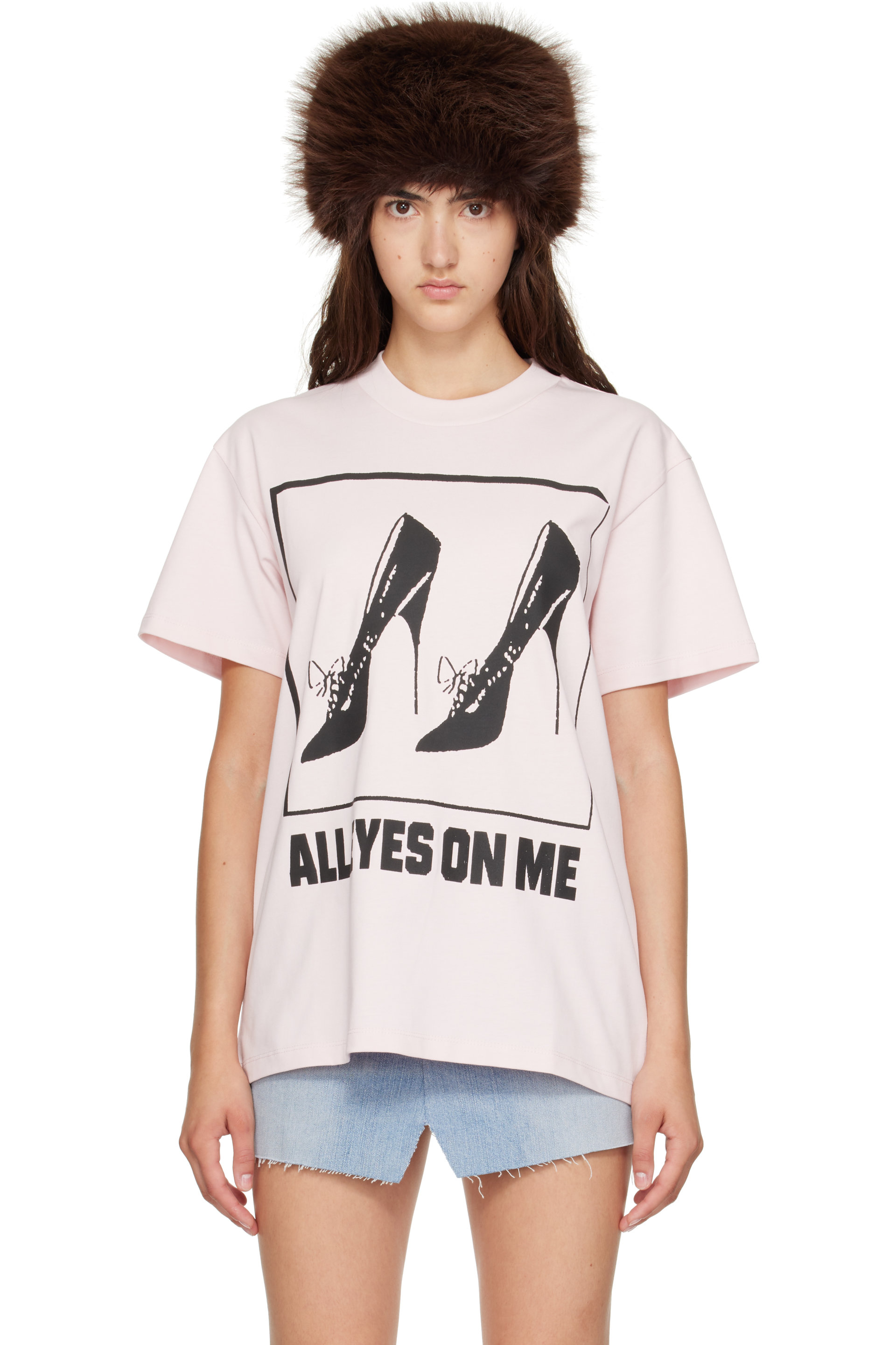 VAQUERA - Pink 'All Eyes On Me' T-shirt