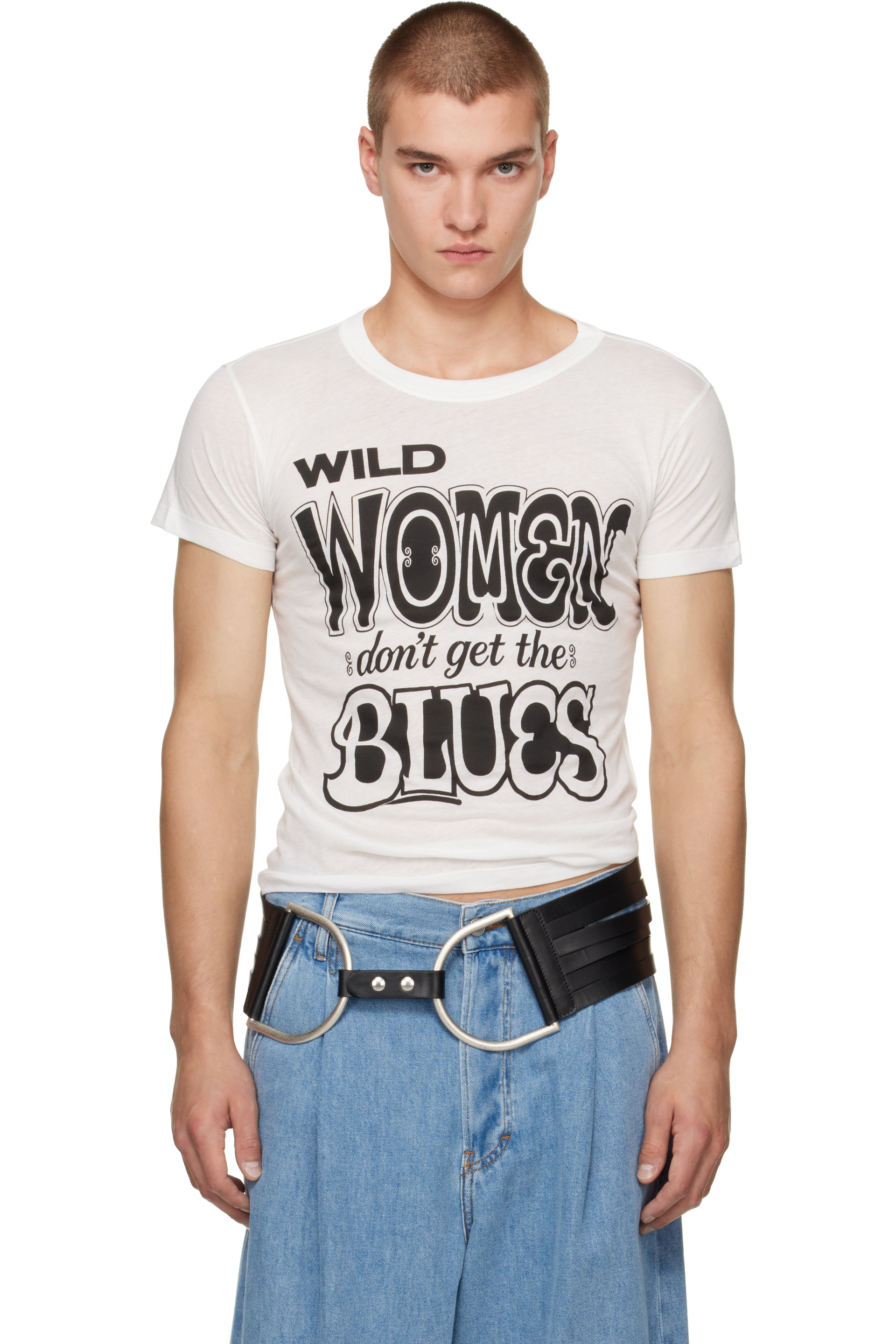 VAQUERA - White 'Blues' T-Shirt