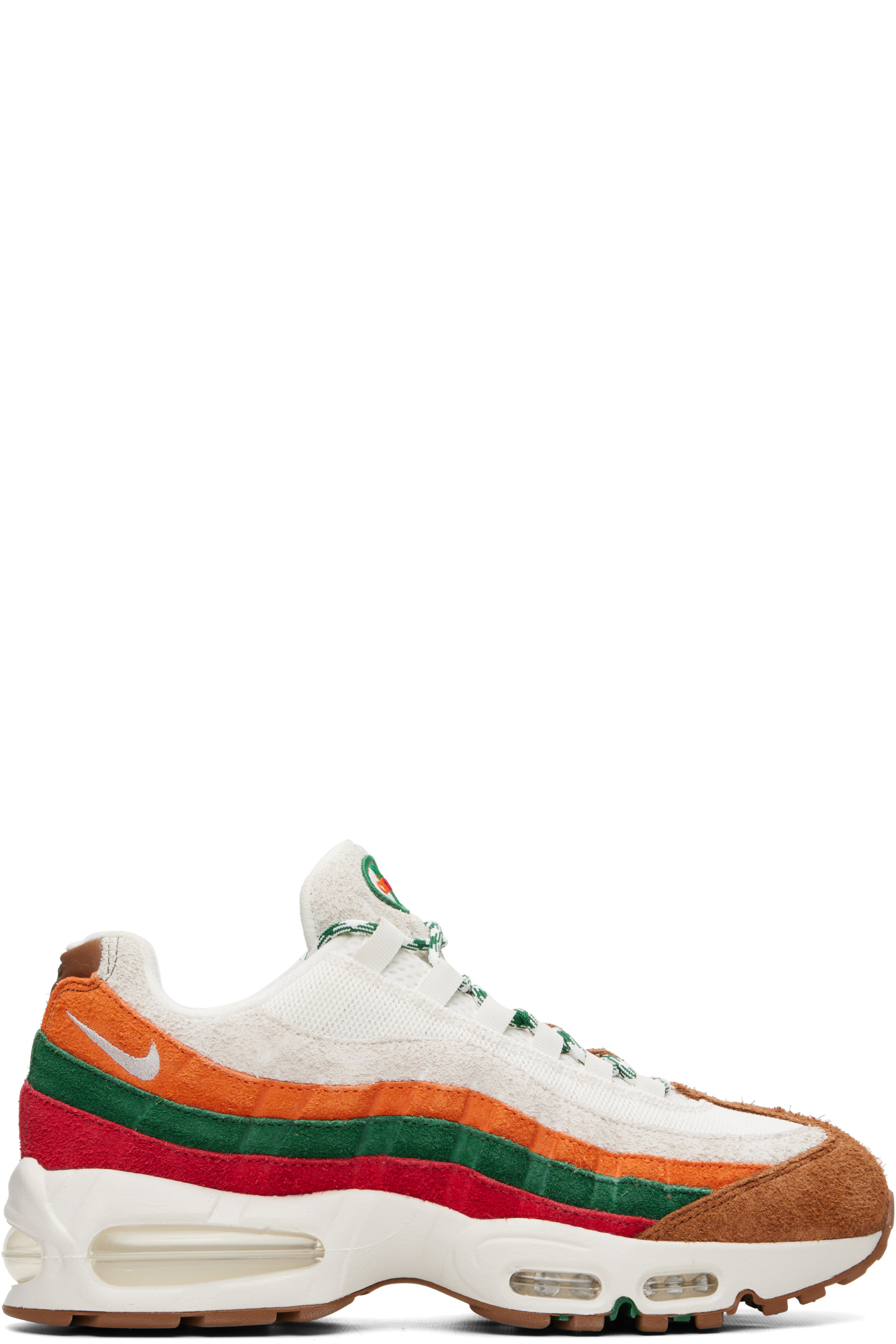 Nike - Baskets Air Max 95 Big Bubble blanc et brun