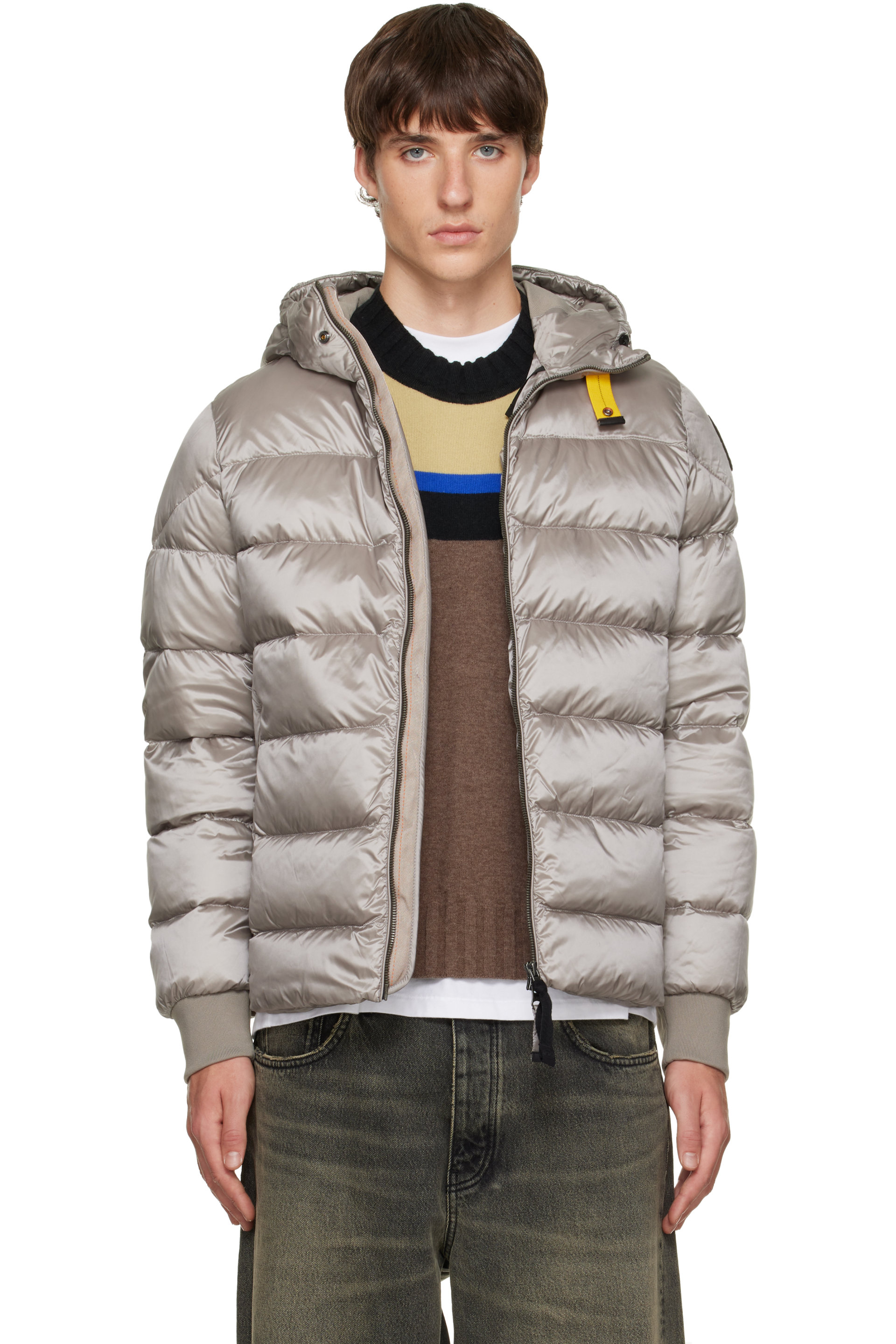 Parajumpers - Gray Pharrell Hooded Bomber Jacket