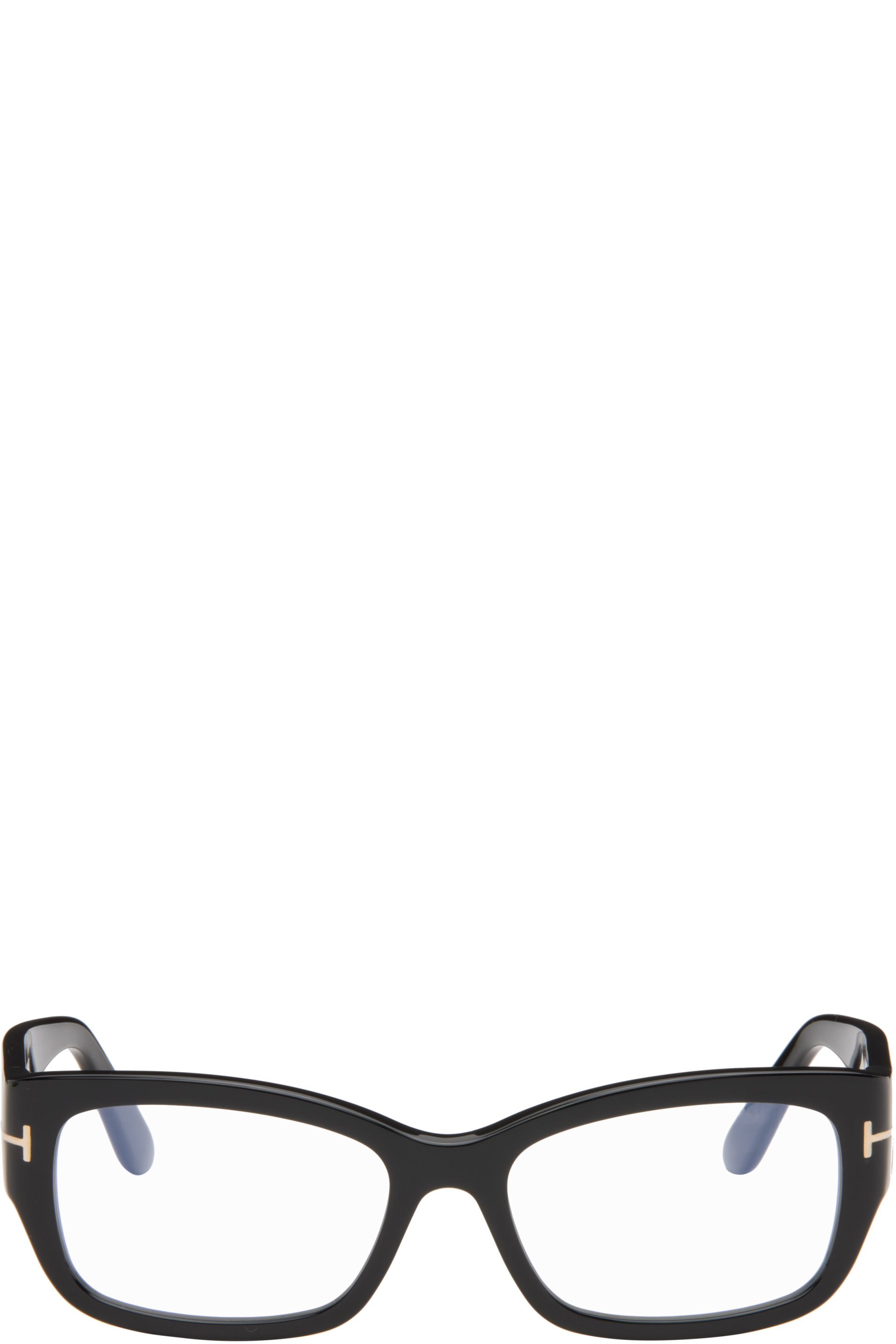 TOM FORD - Lunettes rectangulaires noires à verres anti-lumière bleue
