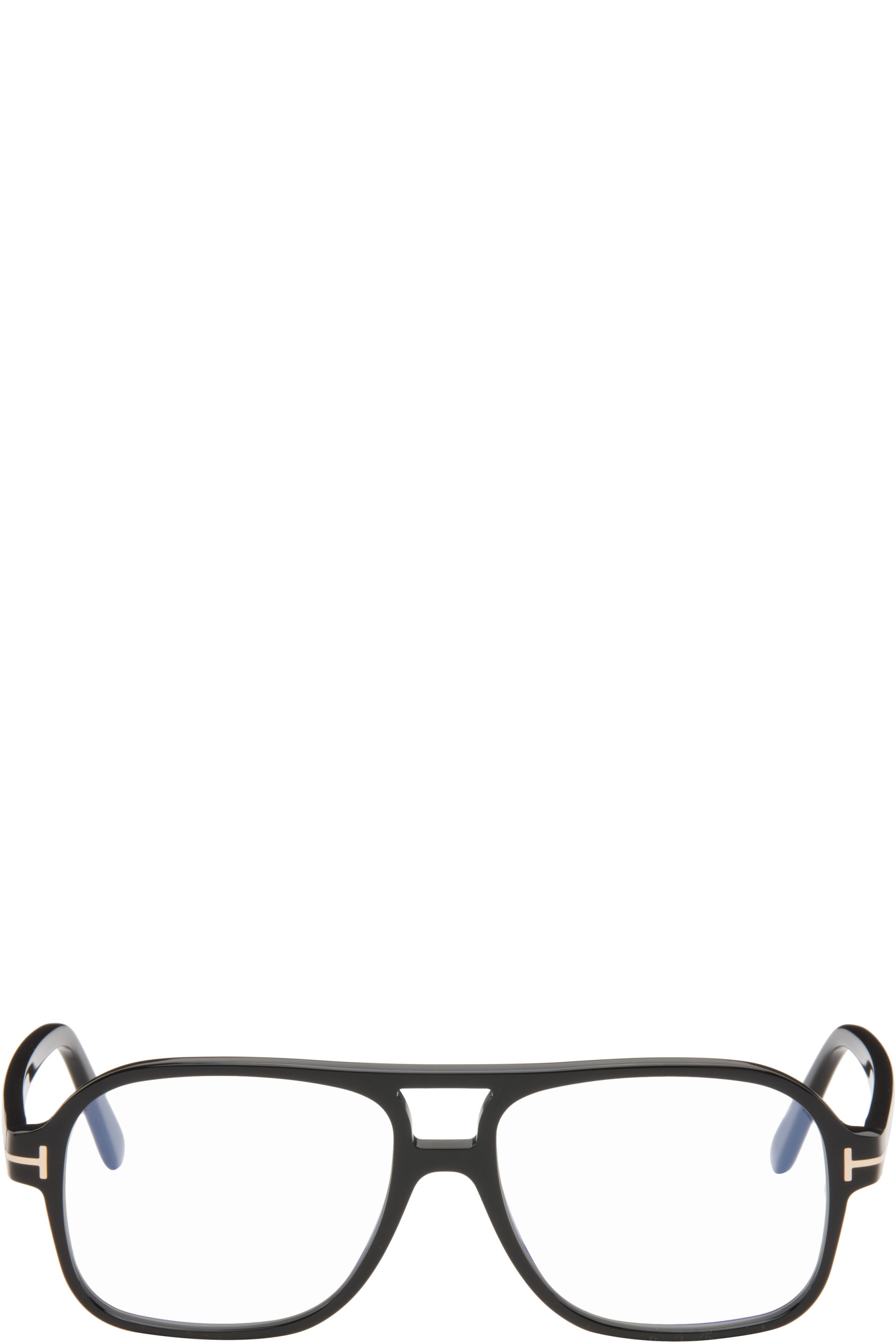TOM FORD - Lunettes aviateur noires à verres anti-lumière bleue