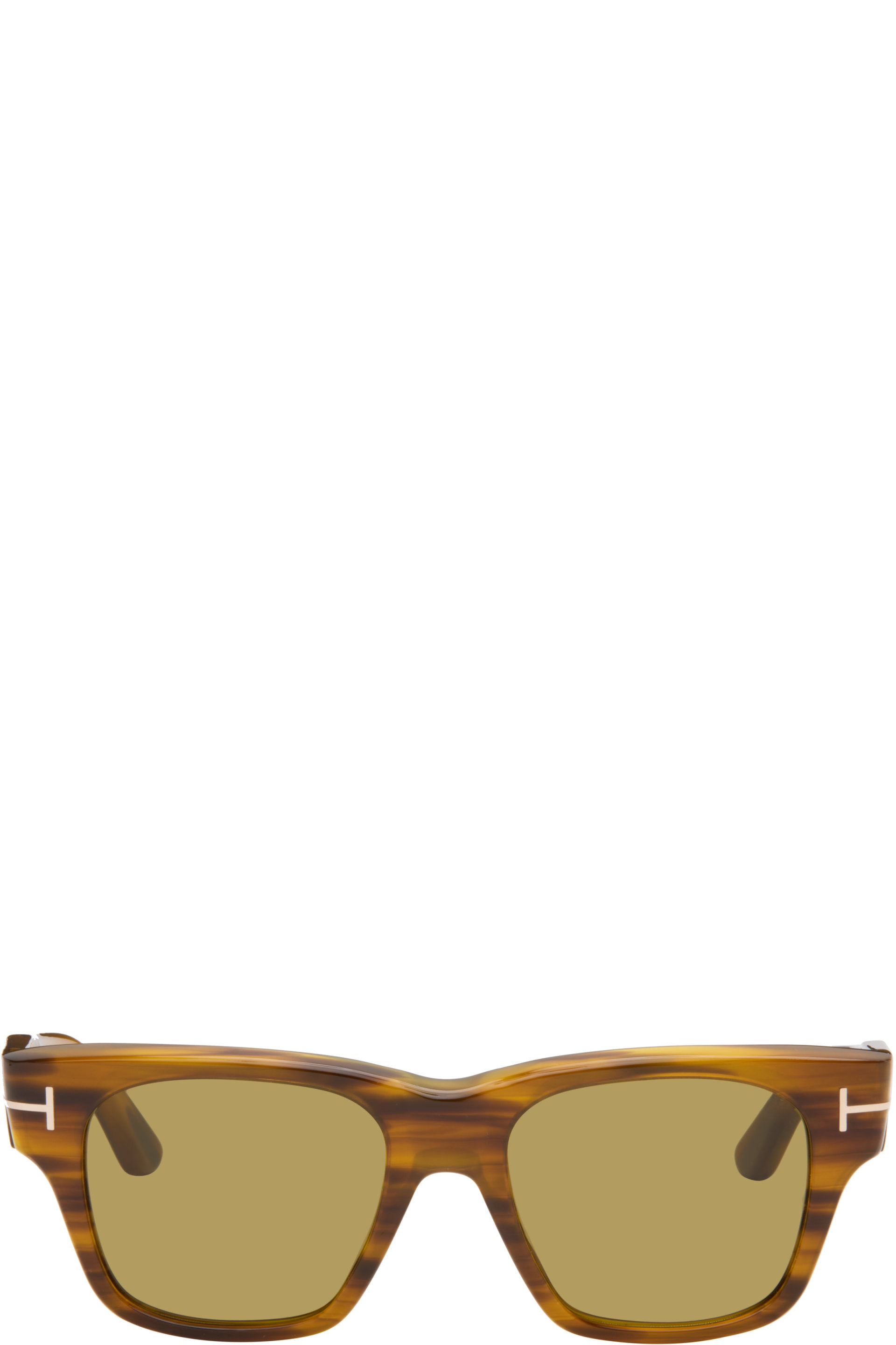 TOM FORD - Lunettes de soleil Caine brunes
