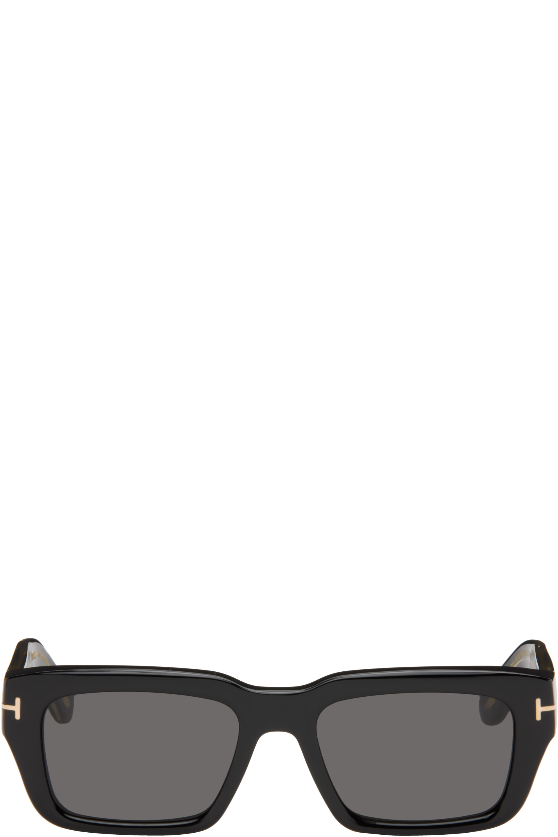 TOM FORD - Black Icon Rectangular Sunglasses