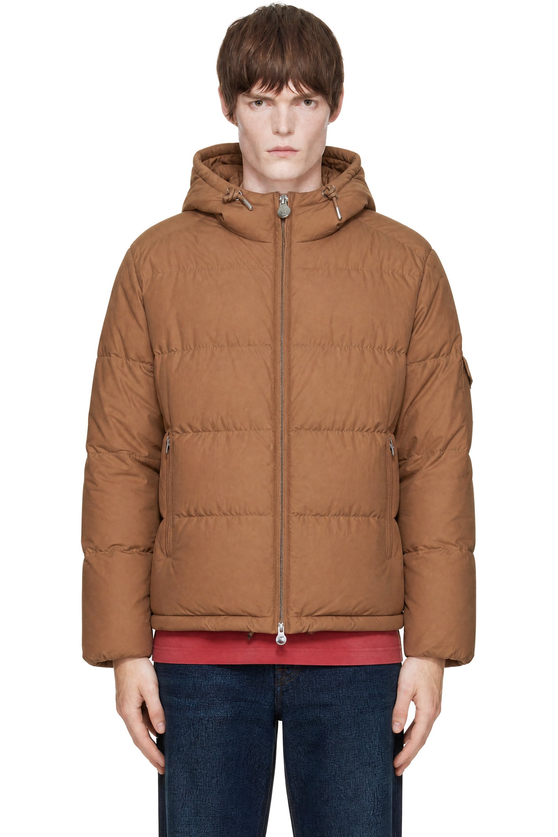 Moncler - Tan Re-Icon Cotton Nylon Himalaya Down Jacket